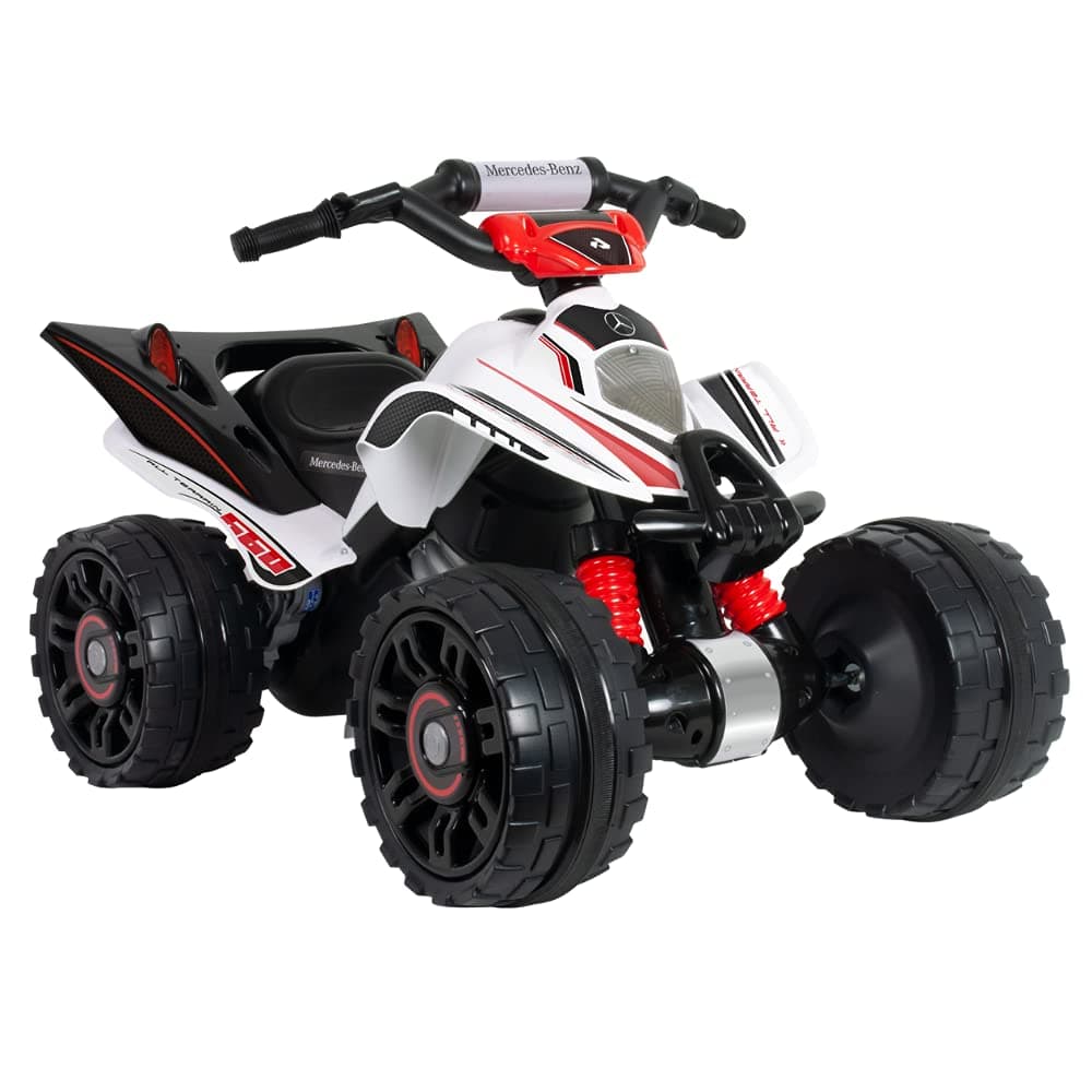 InjUSa Mercedes Benz The Beast 12V Quad, White