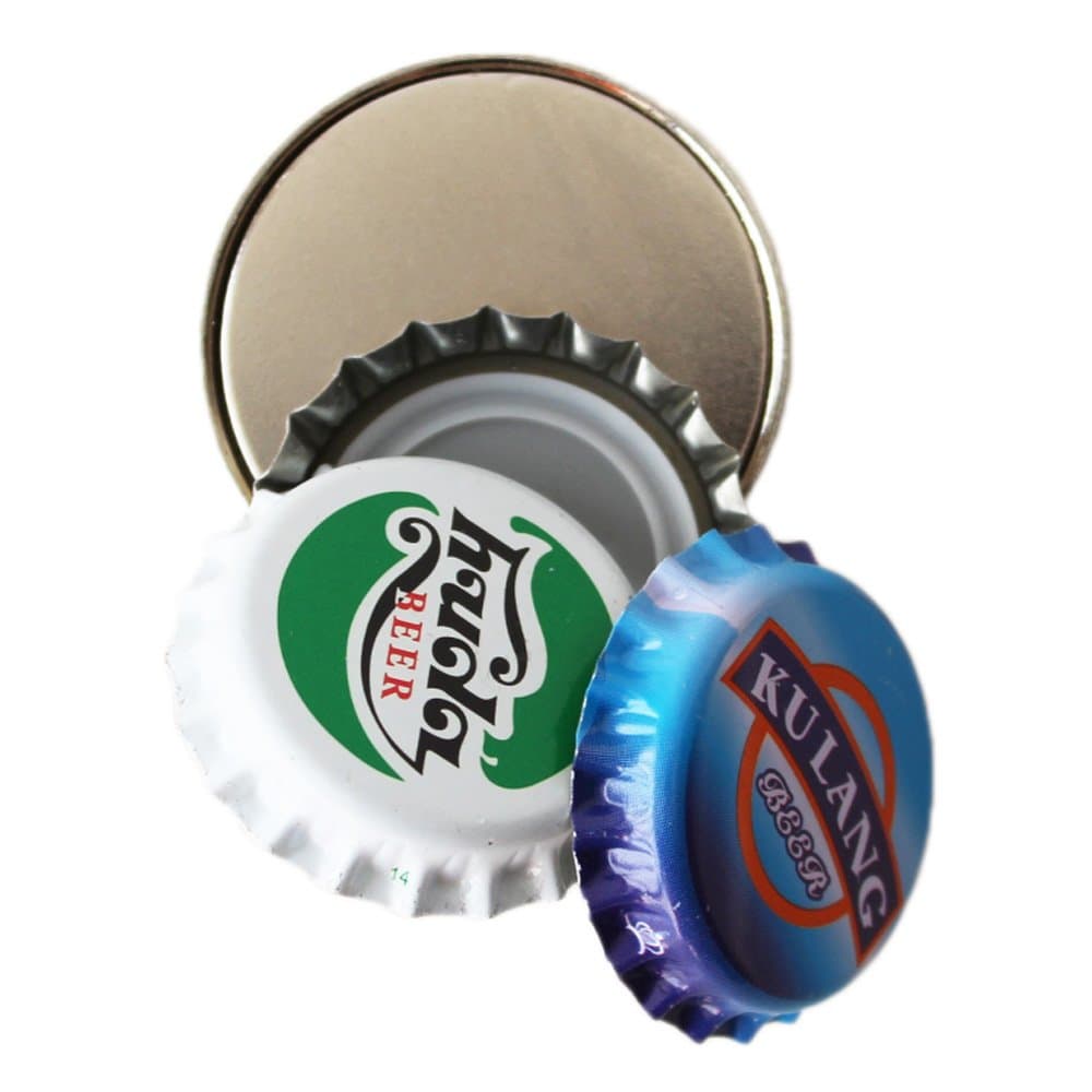 Hems Round Magnetic Bottle Cap Catcher for Wall Mount Bottle Opener