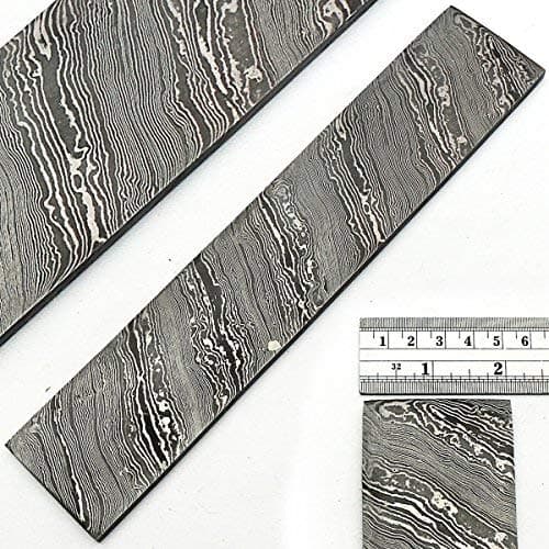 9026 handmade damascus steel twist pattern billet > bar for knife making > handmade twist pattern damascus steel bar blank for knives making supplies