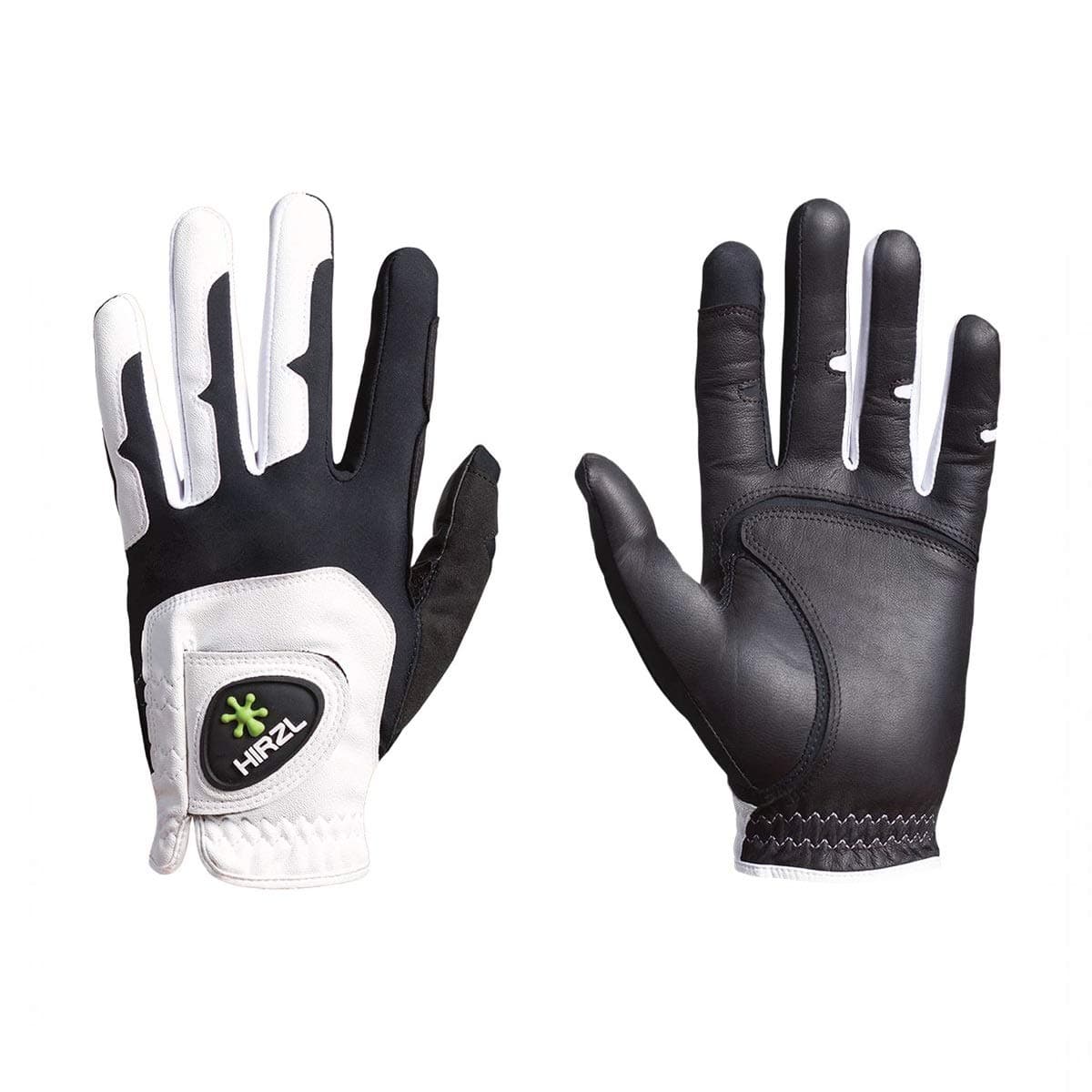 GRIPPP FIT Golf Glove – All Weather Mens Golf Glove (White/Black) | Kangaroo Leather & Lycra | Ultimate Grip in Wet or Dry Conditions