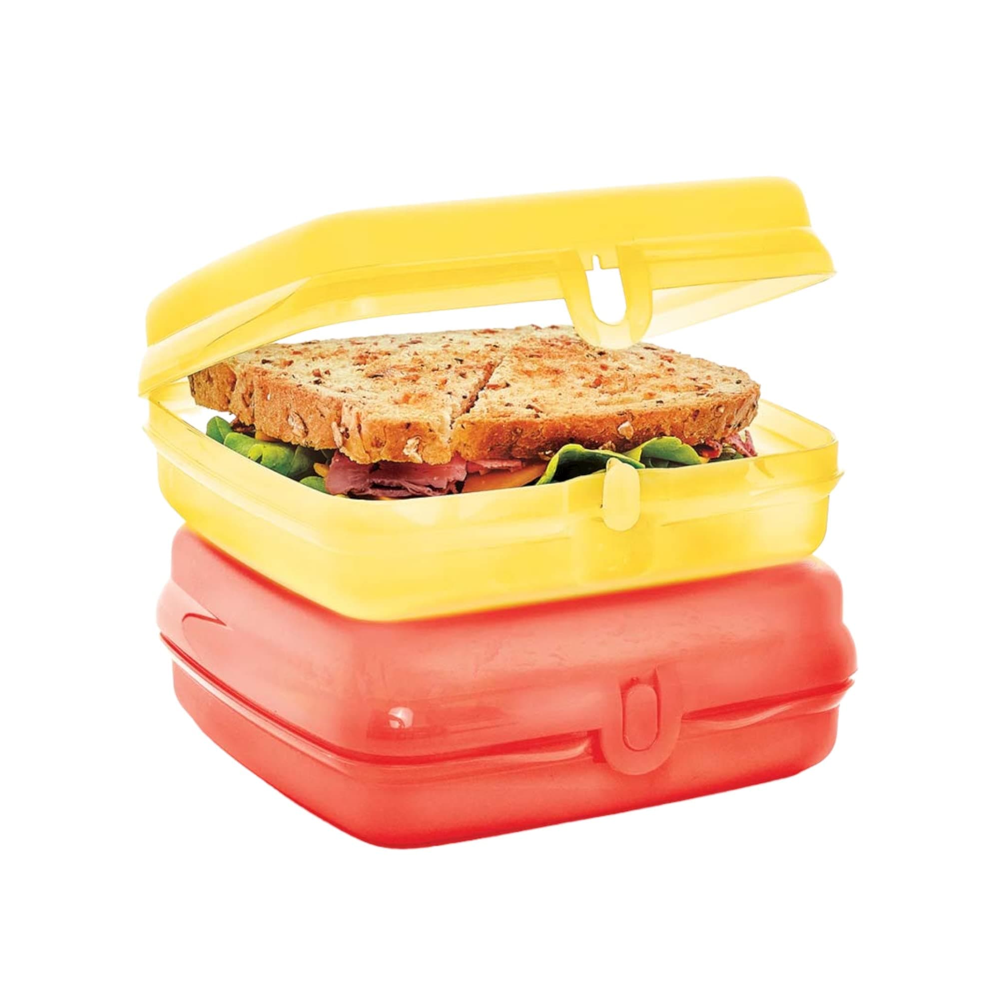 Tupperware Set of 2 Sandwich Keepers Green and Blue