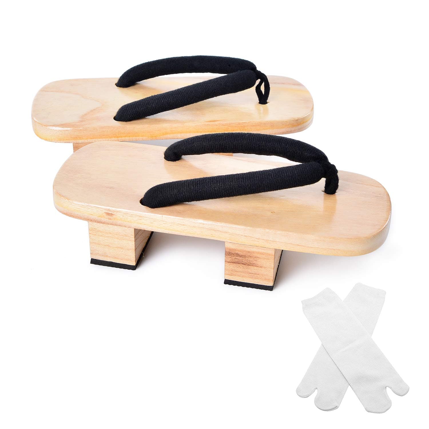 Japanese Wooden Clogs with Tabi Socks For Men Women