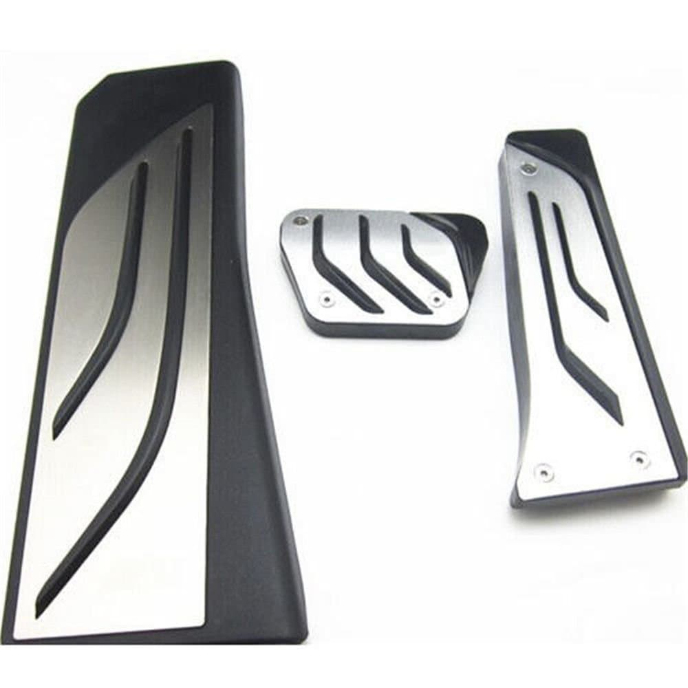 shanze No Drill Anti-Slip at Fuel Gas Brake Pedal Cover Compatible with BMW 1 3 5 7 Series X3 X5 Z4(5 Series X3)
