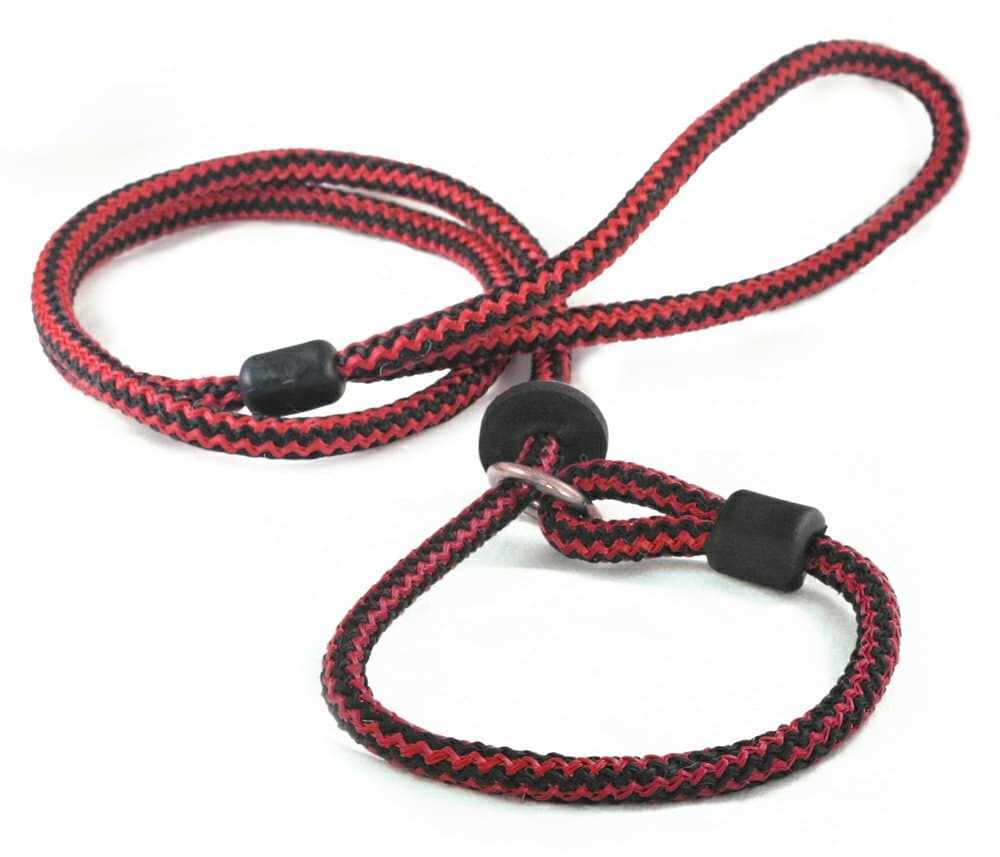 Jocbinltd Dog Lead Harlequin Slip Lead, 60-inch x 9 mm, Red/ Black