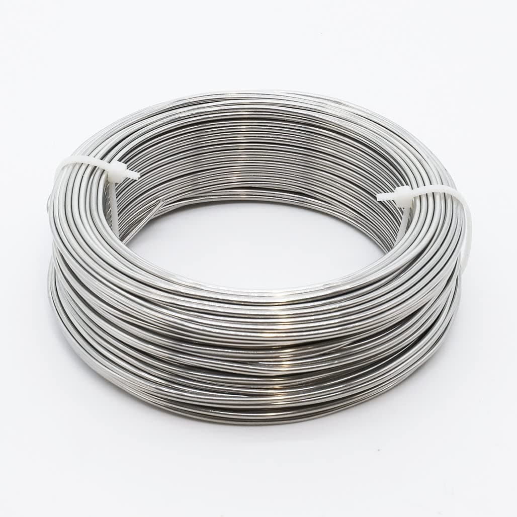 Aluminium Wire 2mm x 20 meters | Perfect for Crafts Such as Modelling, Armature Making, Doll Making, Jewellery Making and Flower Arranging by Anibild Aardman Armatures