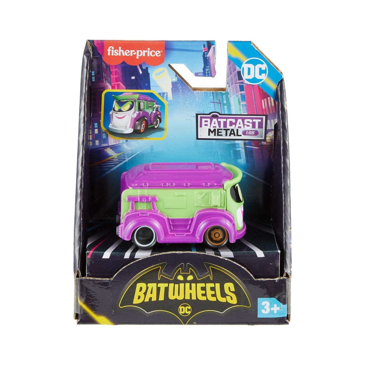 DC Batwheels Prank The Joker Van 1:55 Scale Vehicle