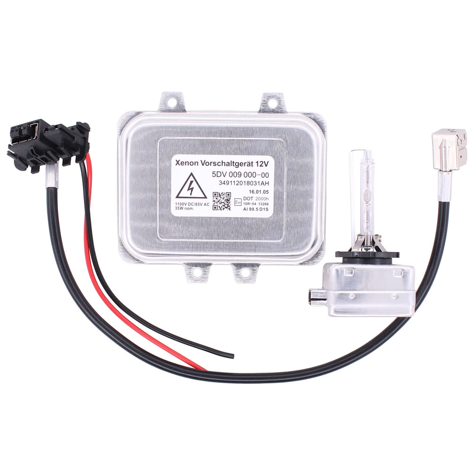 NewYall Xenon Headlight Ballast Control Unit Module with Igniter Harness and D1S Bulb for 528i 535i 530i X6 Escalade Town & Country Sprinter 2500 3500 Azera Equus CLK550 G550 G63 G500