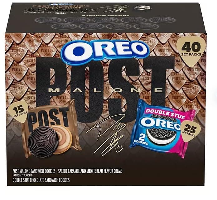 Oreo Post Malone Cookies Variety Pack - 40 Count