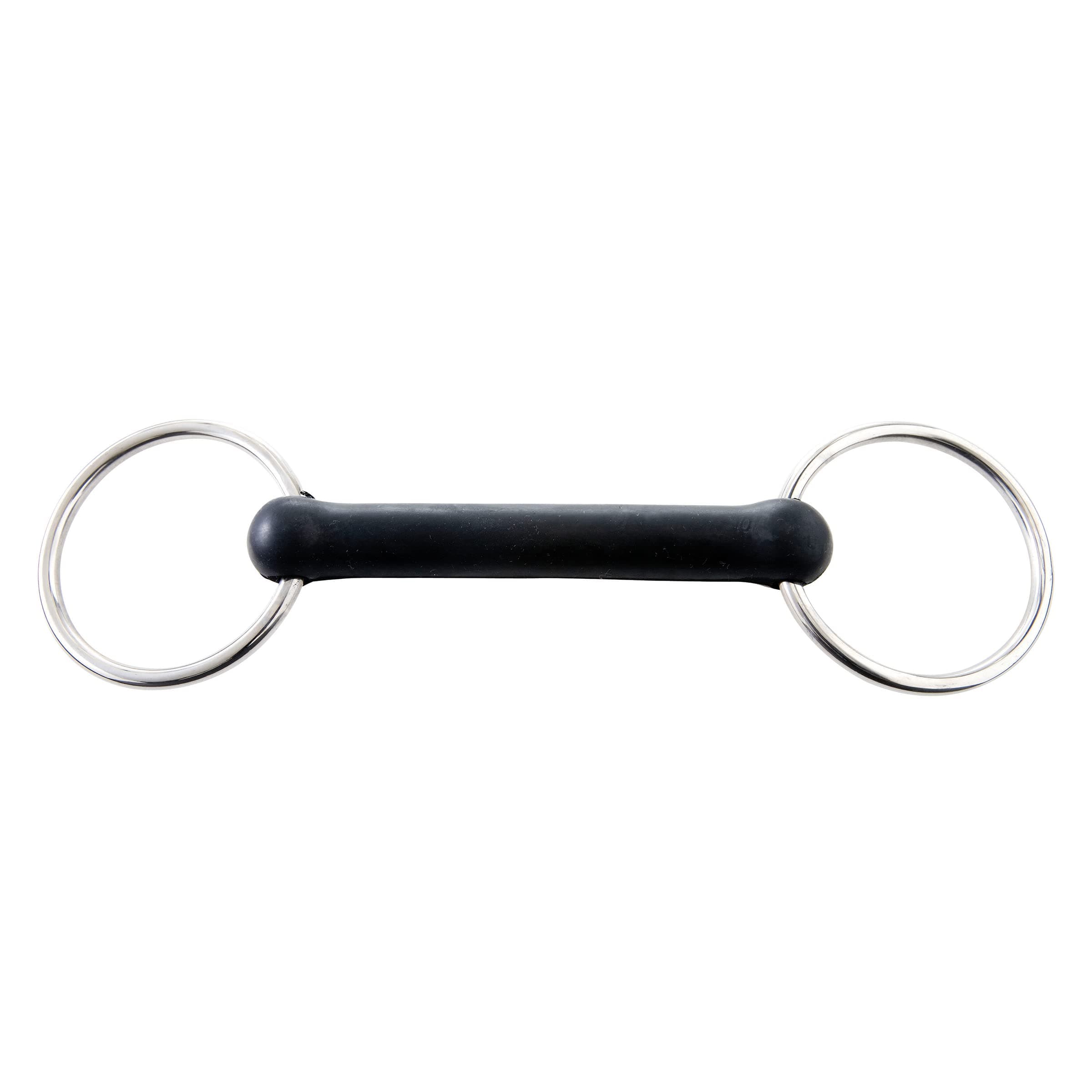 Korsteel Solid Rubber Mouth Loose Ring Snaffle Bit