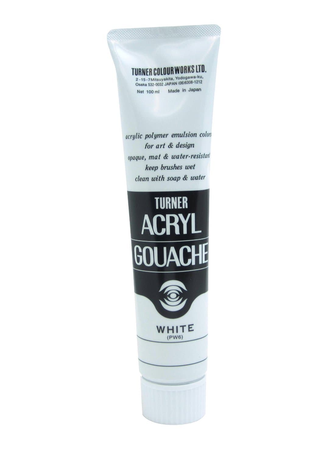 100ml Turner Acrylic Gouache White 1