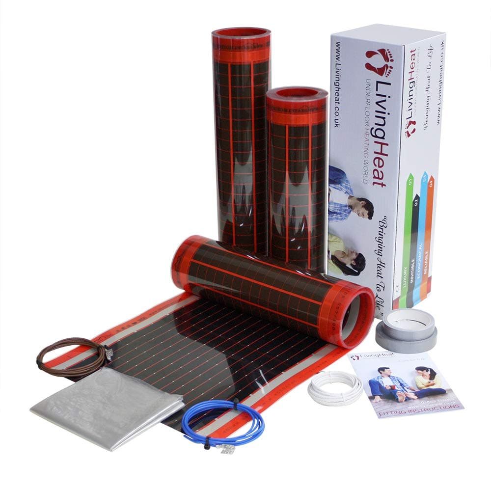 Living Heat 2.5m2 Underfloor Heating Kit For Under Laminate, Wood & Carpet Floor