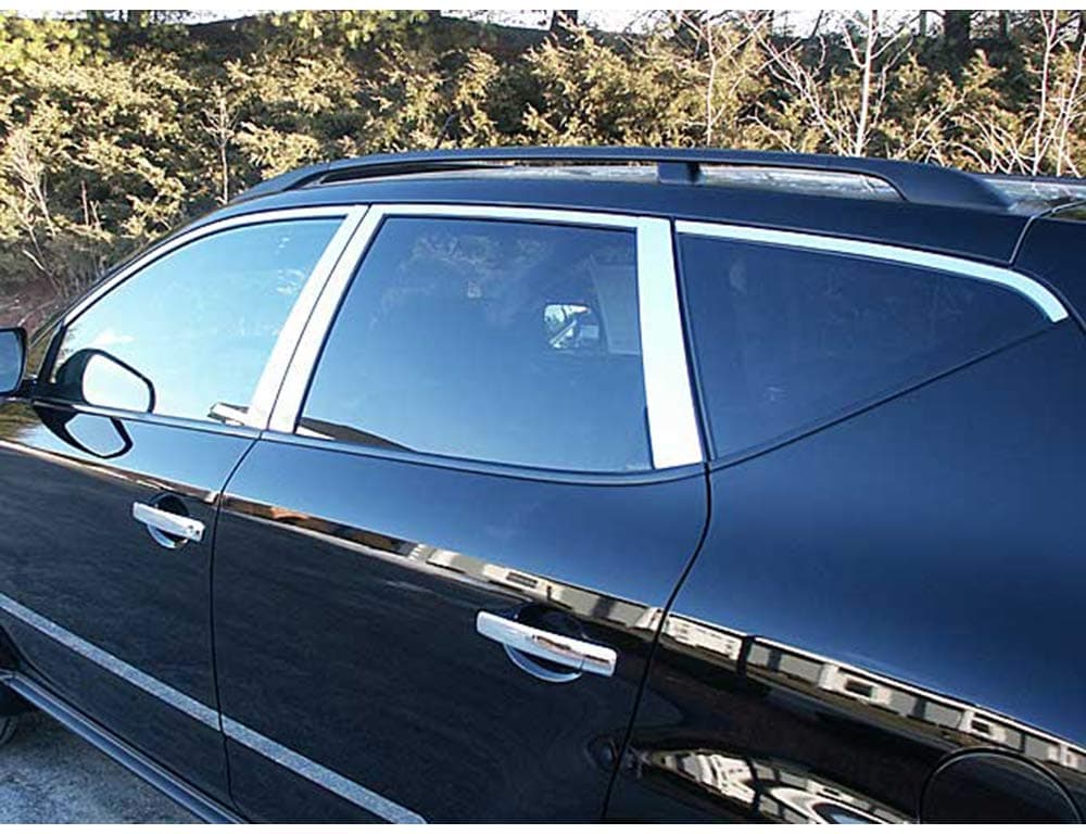 is Compatible with 2003-2007 Nissan Murano 12 Piece Stainless Window Trim Package, Includes Upper Trim and Pillar Posts, NO Window Sills WP24590