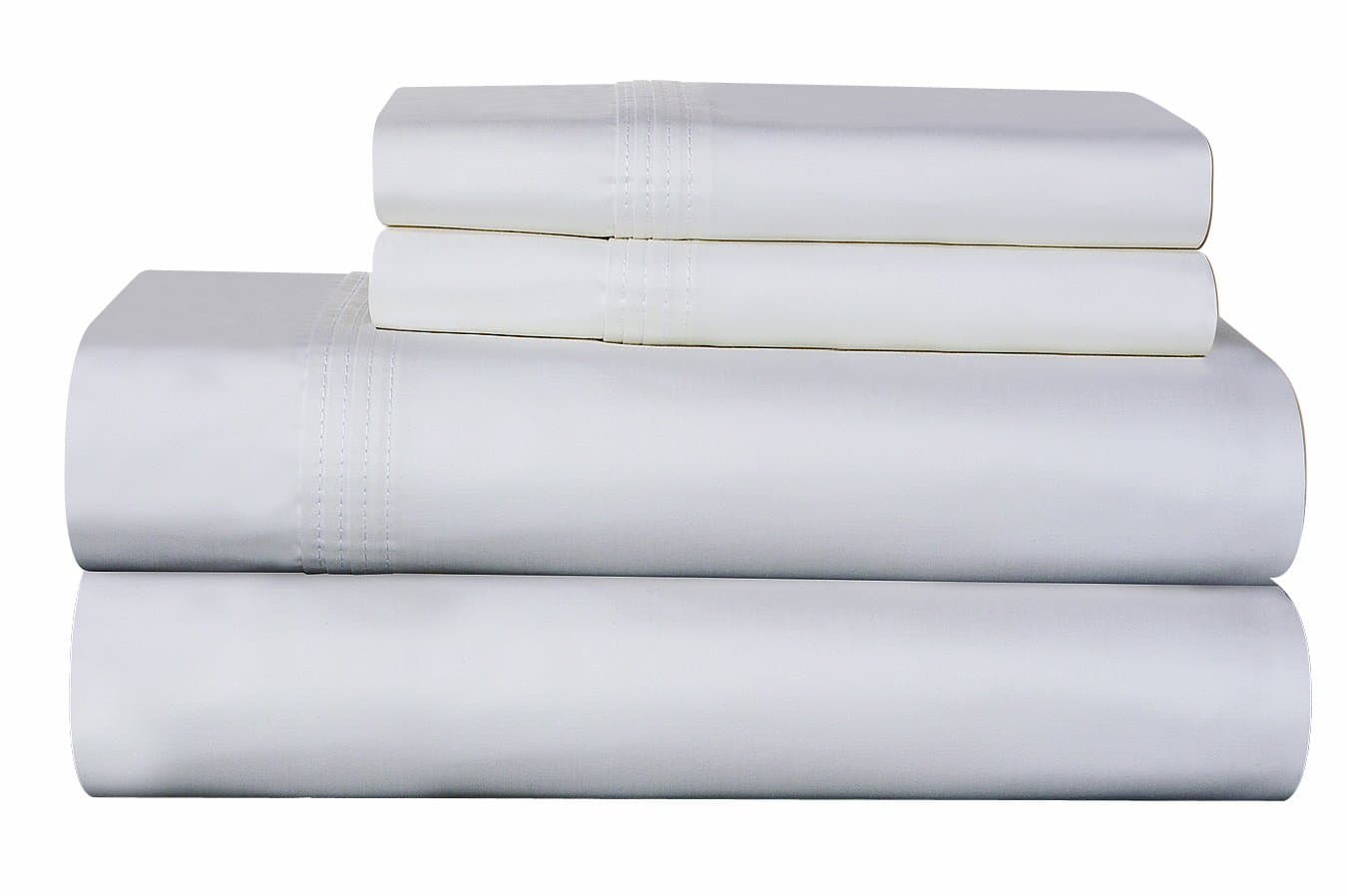 Karen Neubuerger 610 Thread Count 100-Percent Pima Cotton Deep Pocket Luxury King Sheet Set, White