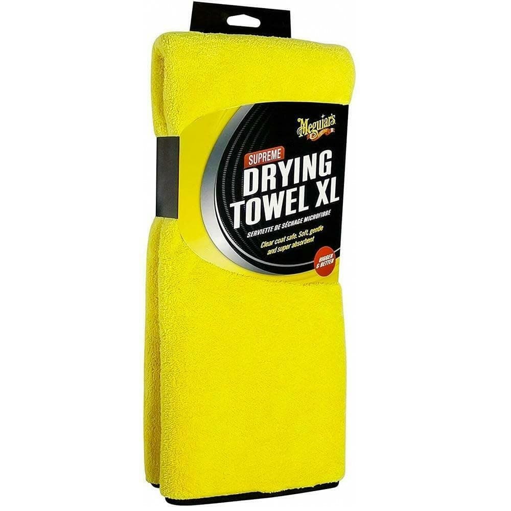 Supreme Microfibre Car Cleaning Drying Towel XL, Yellow - Clear Coat Safe, Super Absorbent - X1905EU