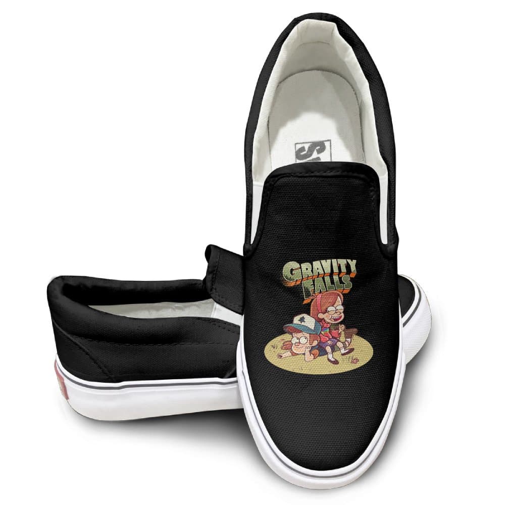 OOONG Gravity Falls Dipper's And Mabel's Casual Slip On Canvas Shoes Flats