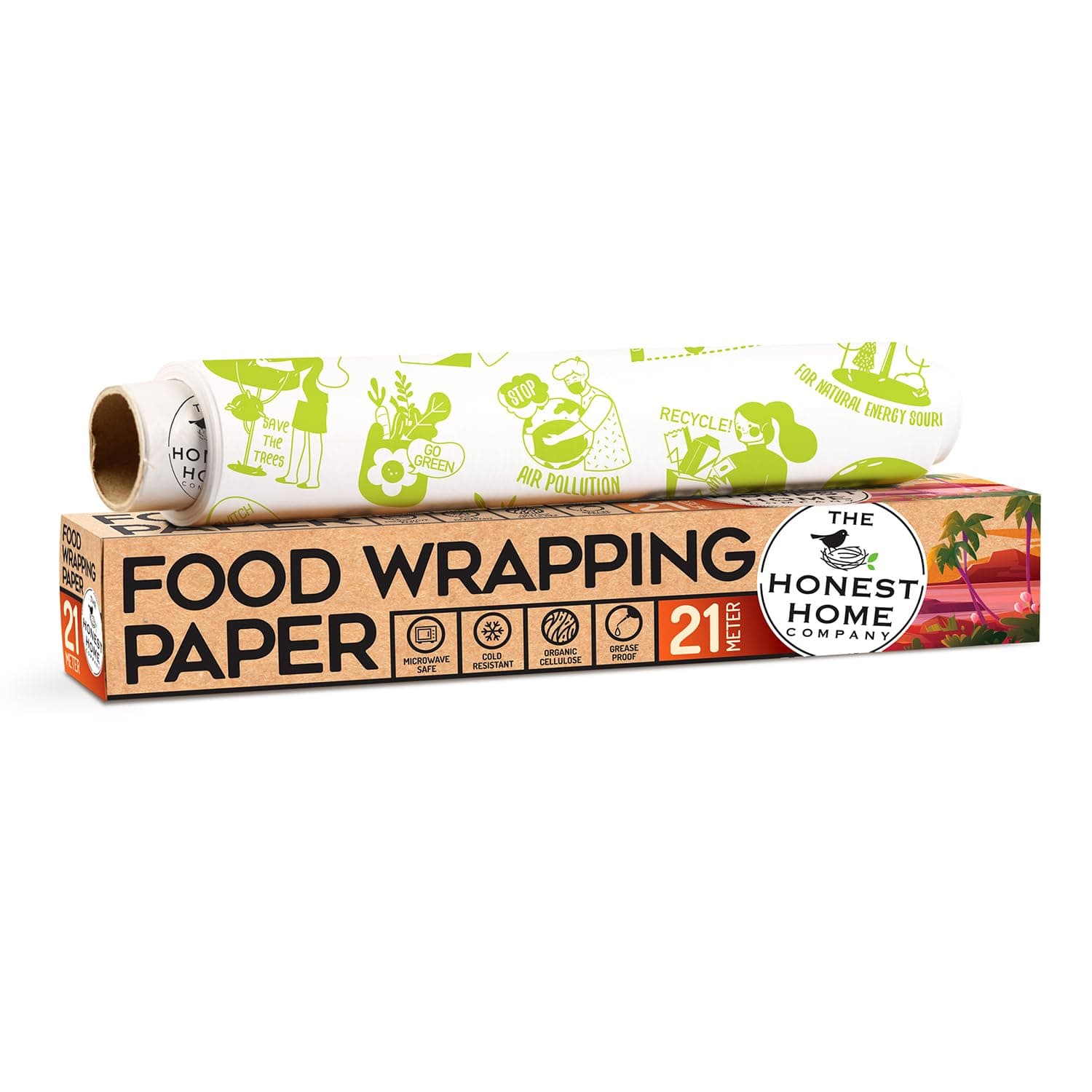 Reusable Oil Proof Food Wrapping Paper (11in x 21m)
