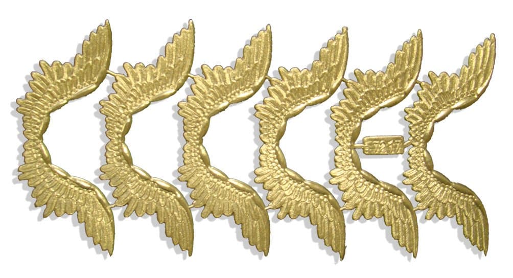 Kunze 6-Piece Dresden Wings, Large, Gold