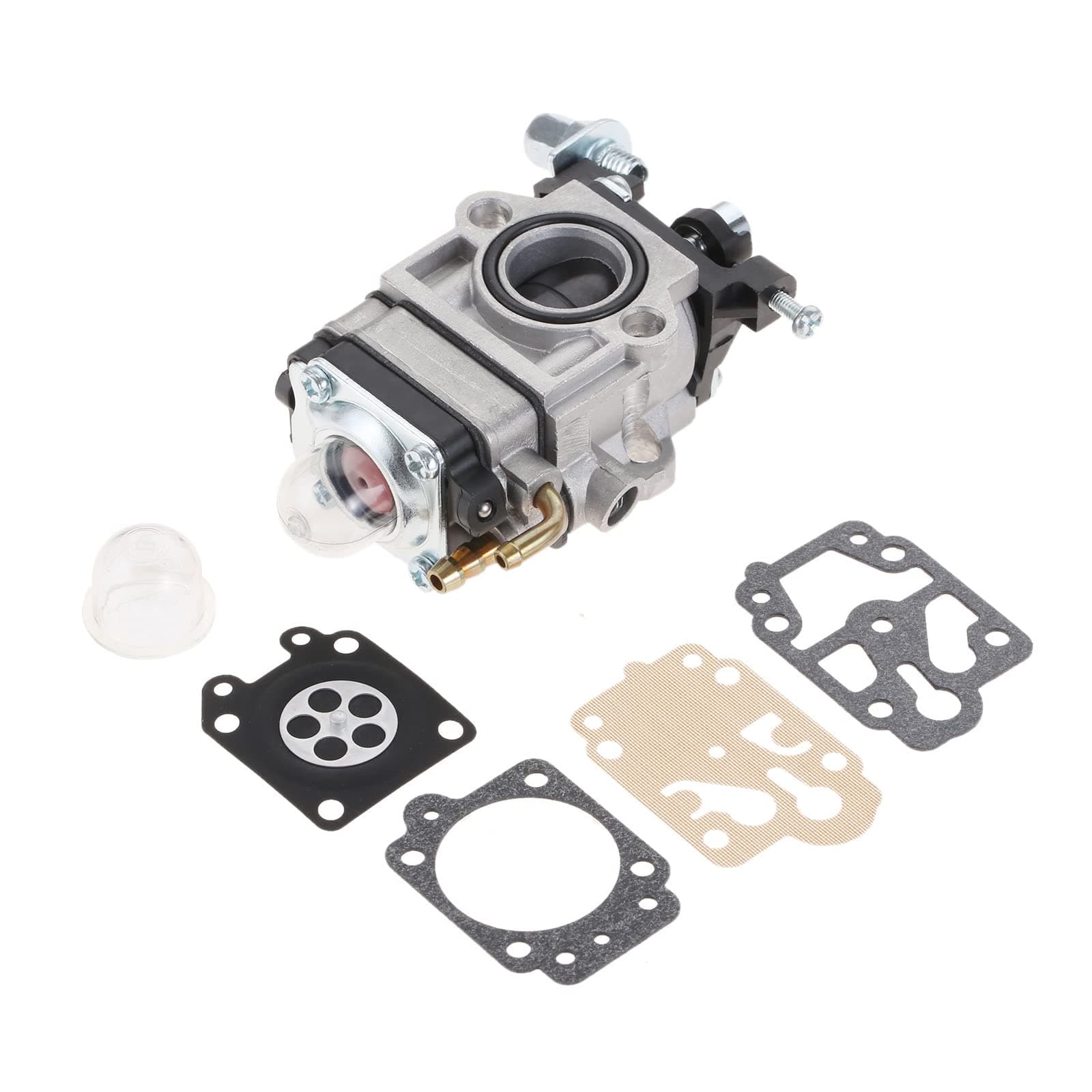 Carburetor Carb Petrol/Gas with Repair Kits Multi Tool Brush Cutter Grass Trimmer Parts Replacement for MP15 43CC 52CC CG430 CG520 BC430 BC520