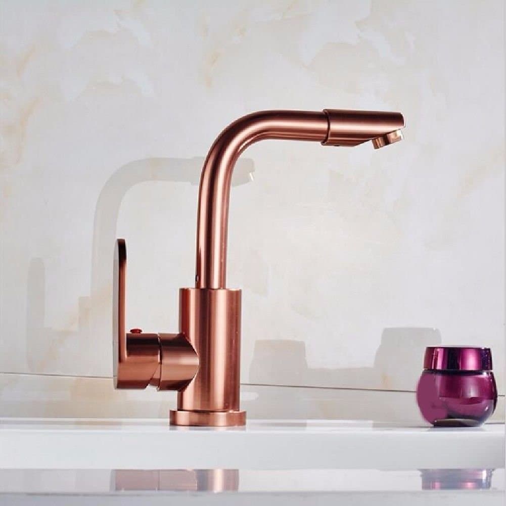 WasserhahnTap Space aluminum rose gold kitchen faucet sink faucet sink hot and cold mixing faucet