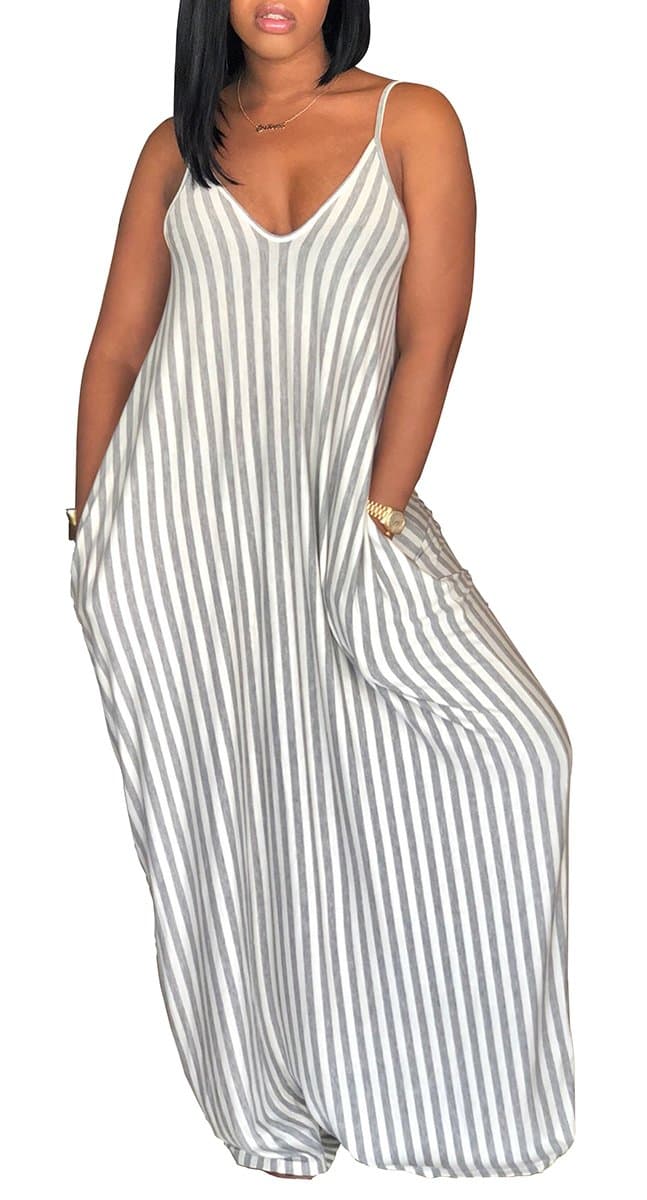 2026 Women's Casual Summer Floral Long Maxi Dresses Floor Length Sleeveless Plus Size Sundresses