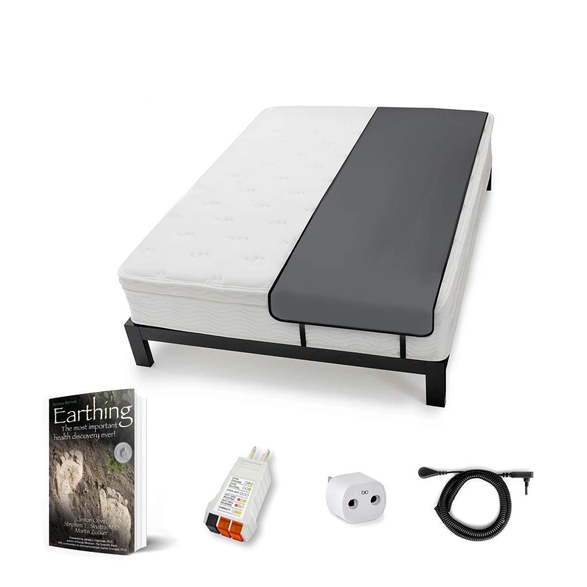 Grounding Sleep Mat Kit - Improve Sleep with Clint Ober's EARTHING Products like Grounding Sheet - Twin XL, Full, Queen, King, California King, Split King, Polyurethane Foam