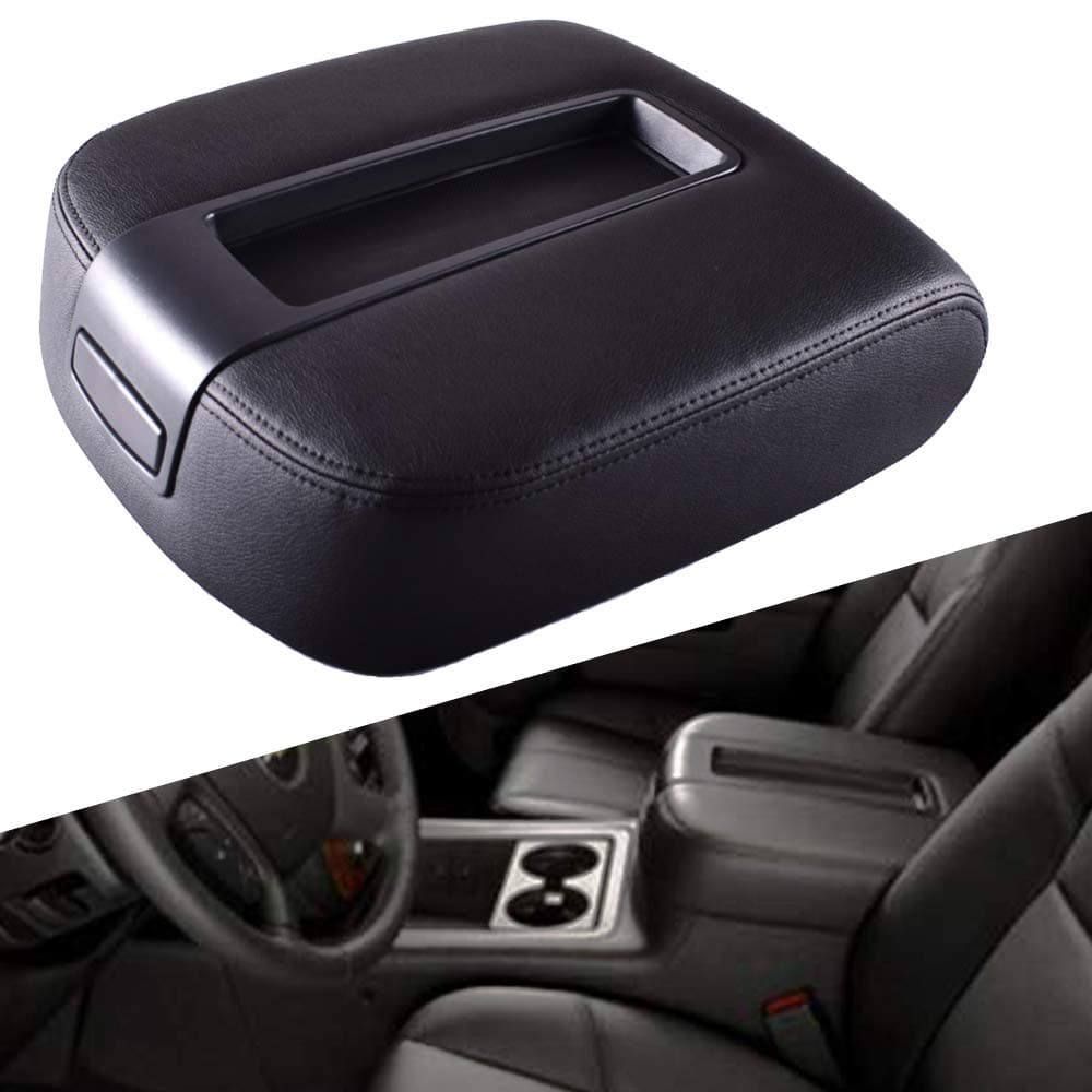 EDBETOS GM Center Console Lid Armrest Cover Kit Accessory for 2007-2014 Chevy Avalanche Silverado Chevrolet Suburban Tahoe 2500HD 3500HD GMC Sierra Yukon XL 1500 2500 LT Z71 Replace Accessories