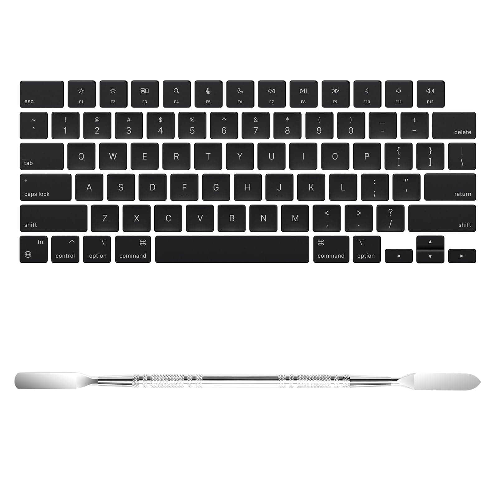 Soonjet Replacement US Keyboard Keycaps Key Caps for MacBook Air 15 inch / 13.6 inch M3 M2, MacBook Pro 14 inch / 16 inch M3 M2, Full Keycap with Removal Tool