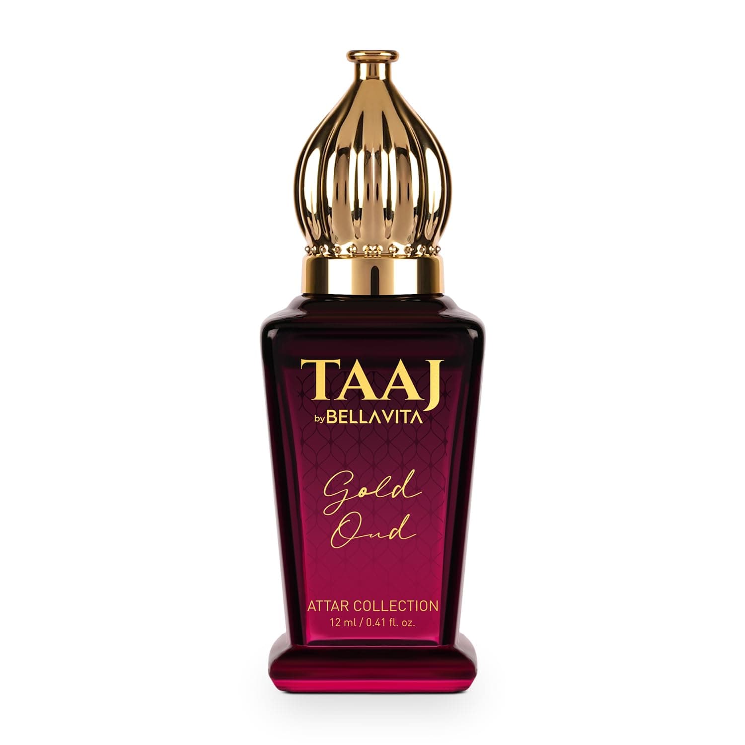 TAAJ Gold Oud Unisex Long Lasting Attar for Man and Woman 12ml | Caramel, Rose, Jasmine and Orris | Non-Alcoholic Roll On | Ideal Gift for Men and Women