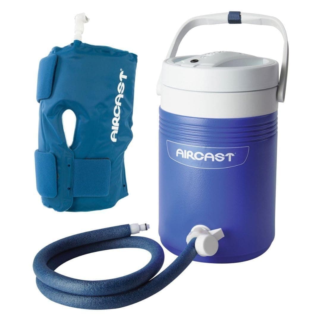 Cryo/Cuff Cold Therapy: Knee Cryo/Cuff with Non-Motorized (Gravity-Fed) Cooler, Medium