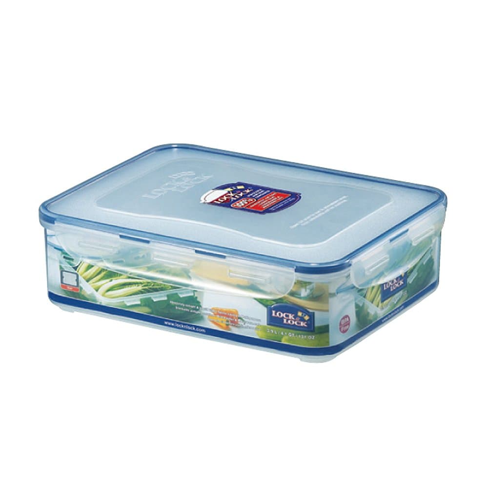 LOCK & LOCK Airtight Rectangular Food Storage Container with Drain Tray 131.87-oz / 16.48-Cup