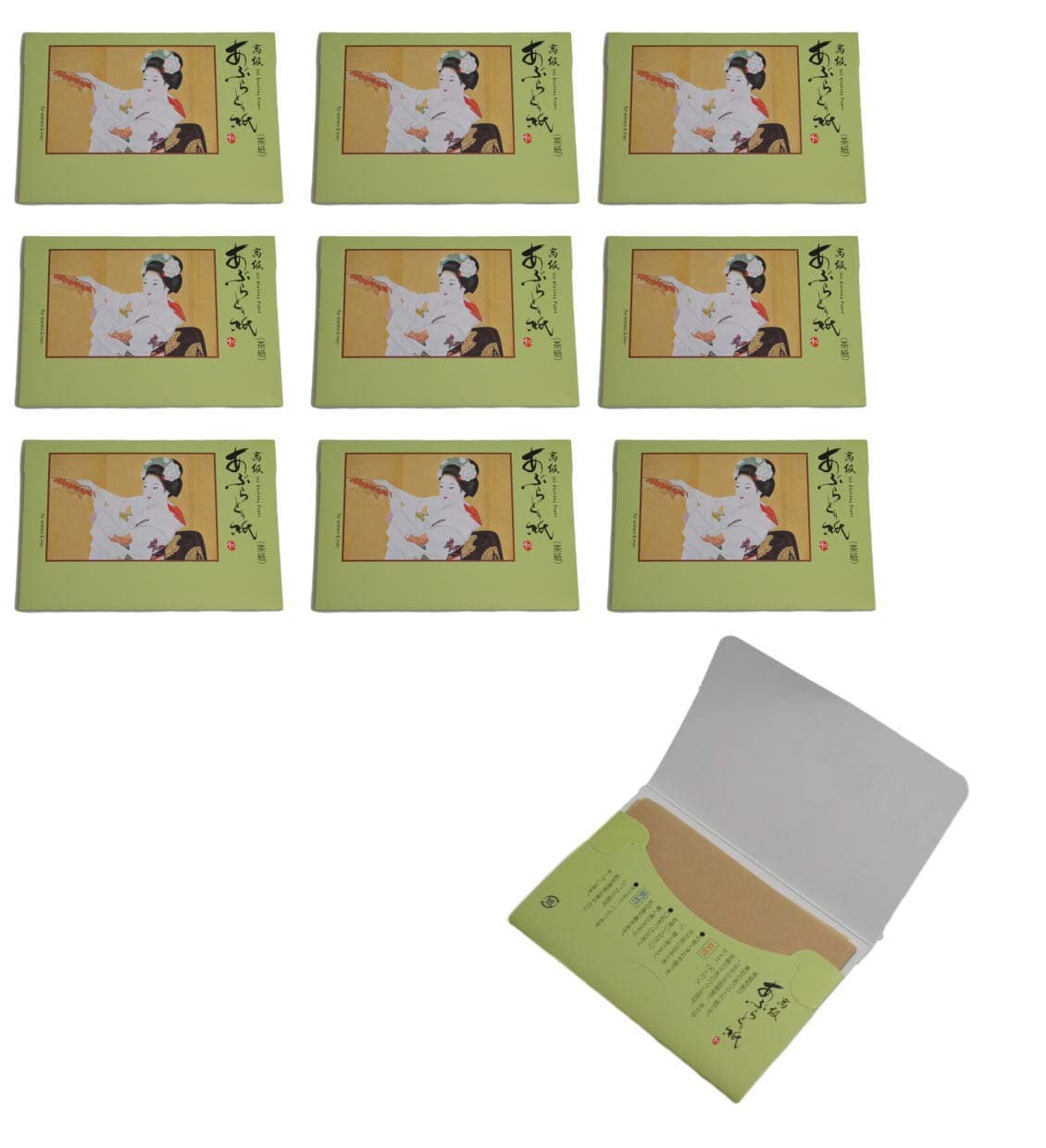 Dancing Maiko Japanese Premium Oil Blotting Paper 100 Sheets Packs of 10
