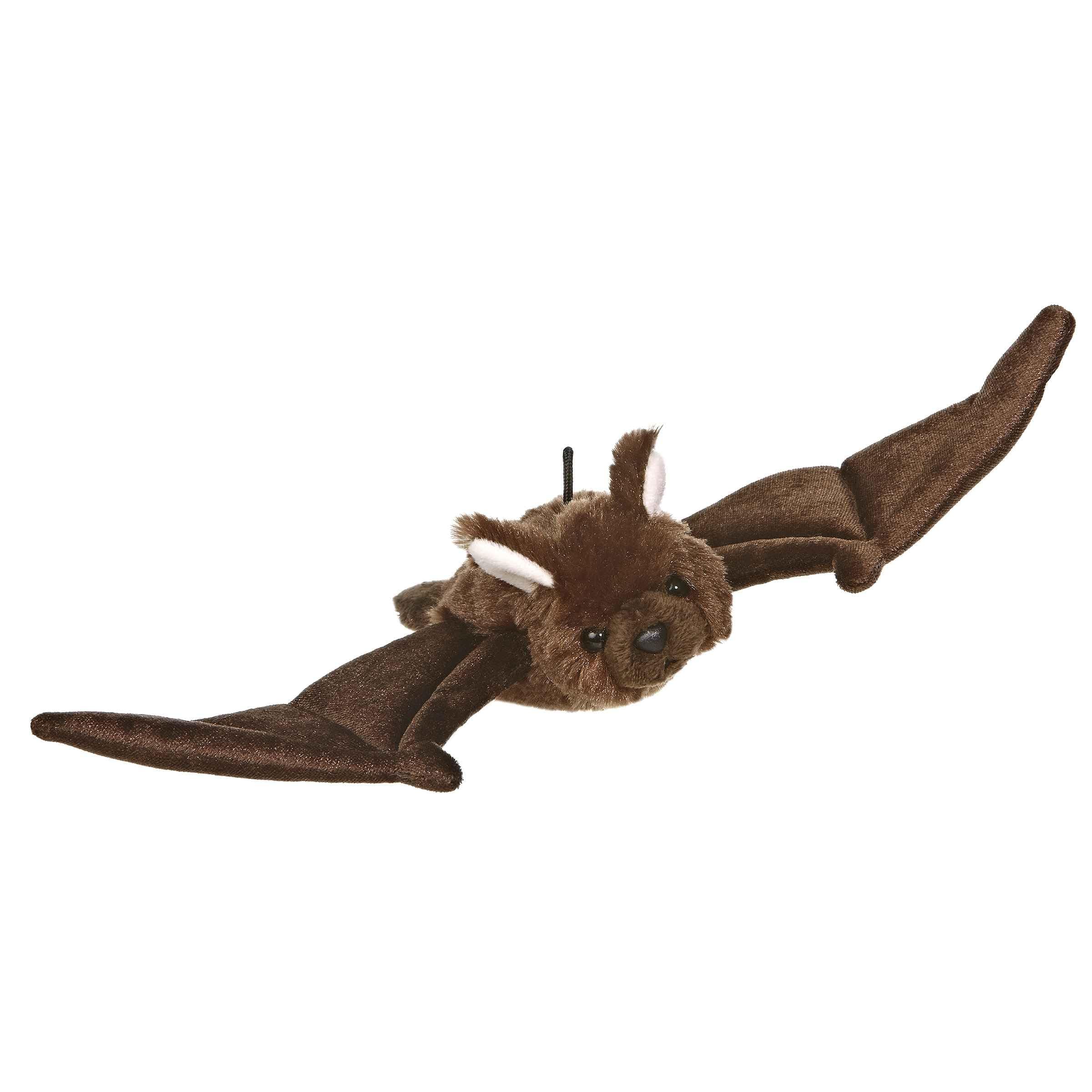 Aurora® Adorable Mini Flopsie™ Bat Stuffed Animal - Playful Ease - Timeless Companions - Brown 8 Inches