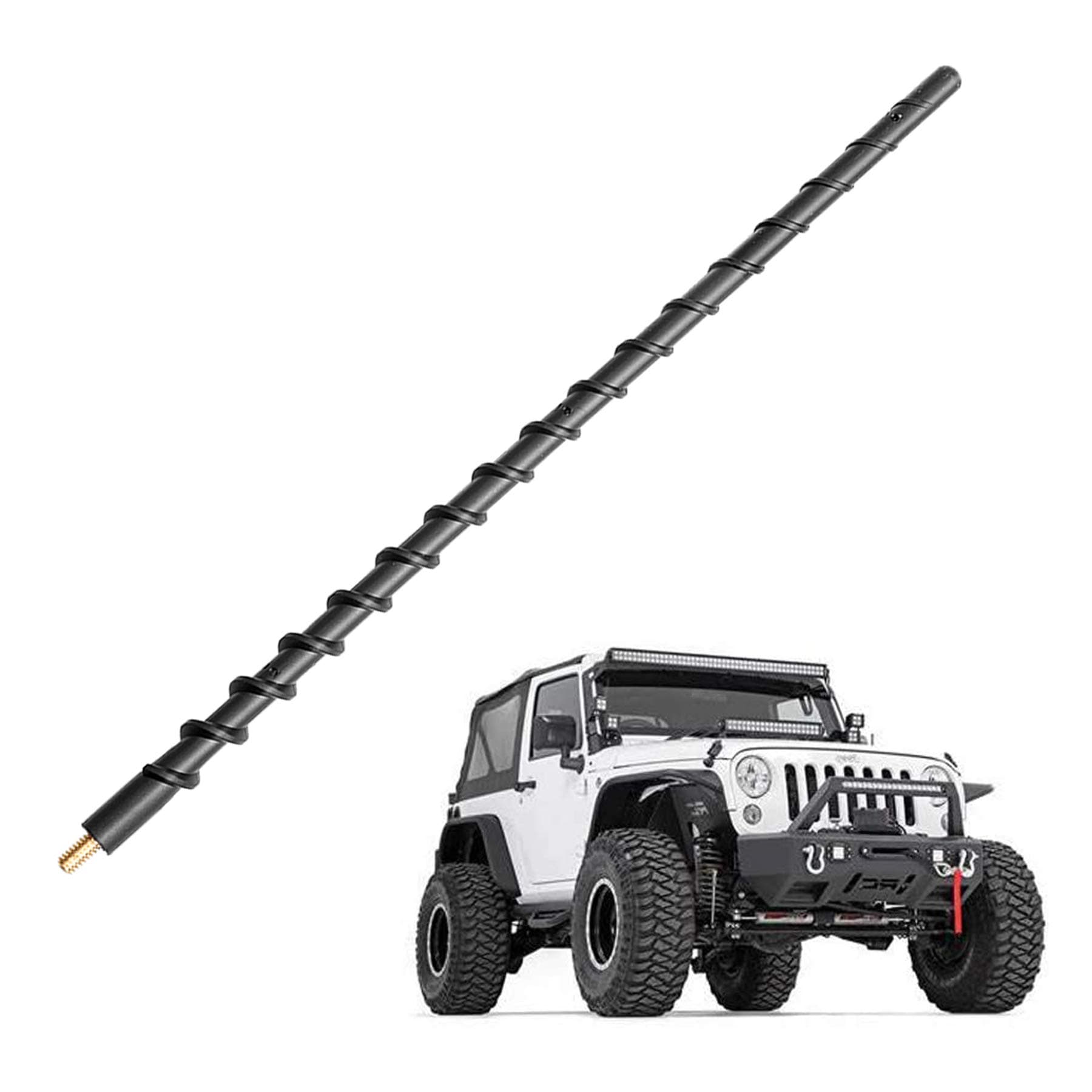 KSaAuto13" Antenna for Jeep Wrangler JL JK TJ JKU JLU Gladiator Rubicon Sahara Unlimited Sport 2007-2023 Car Antenna Replacement Jeep Wrangler JK Gladiator Accessories Upgrade for FM AM Reception
