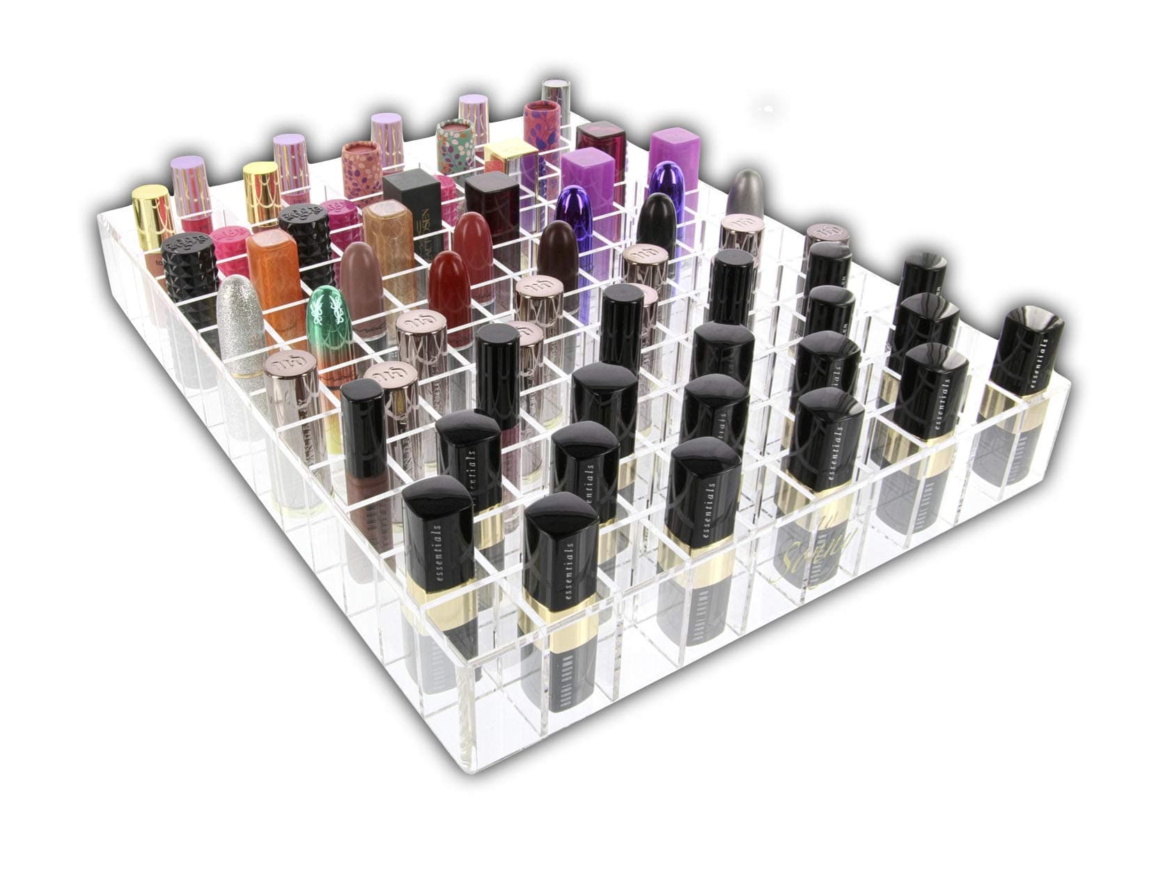 Acrylic Lipstick Drawer Organizer Alex Holds 130 lip gloss divider tray by Sonny Cosmetics vanity