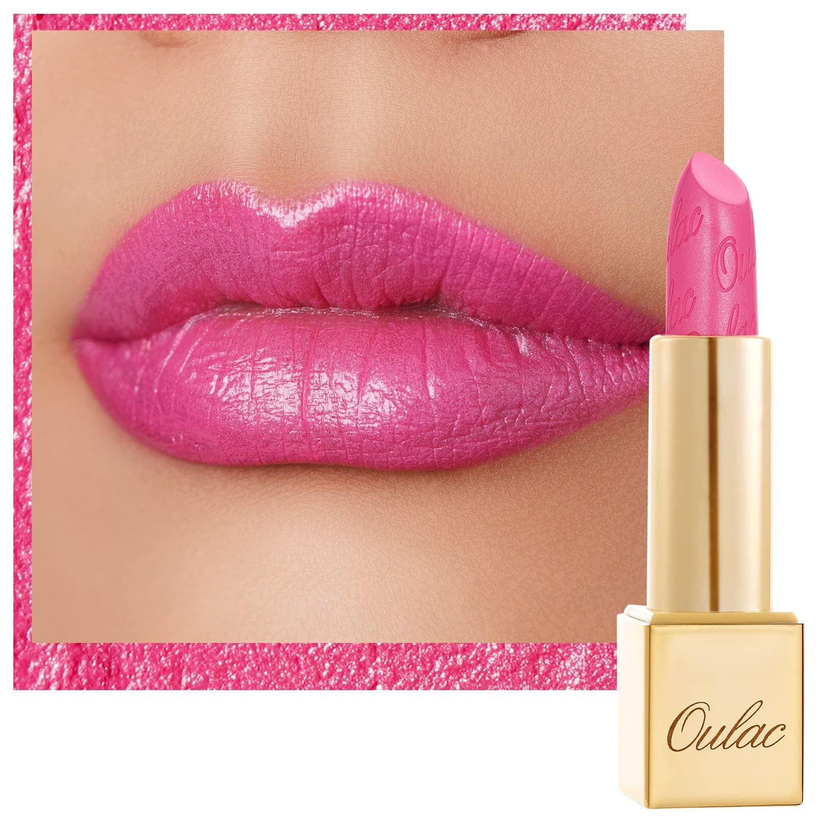 – Metallic Shine Glitter Lipstick, Pink High Impact Lipcolor, Lightweight Soft and Ultra Hydrating, Long Lasting, Vegan & Cruelty-Free, Full-Coverage Lip Color 4.3 g/0.15 Sweet Lolita(17)
