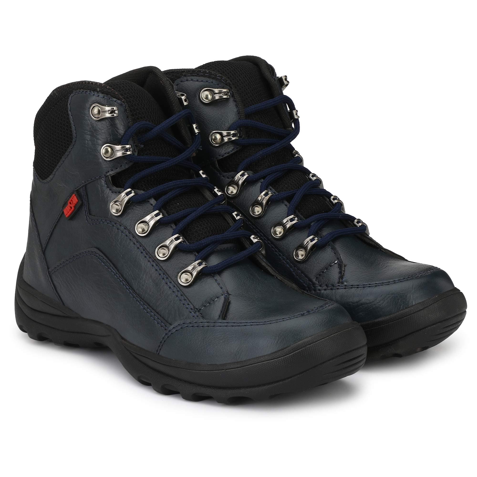 MANSLAM Steel Toe Safety Shoe Boots for Men Navy