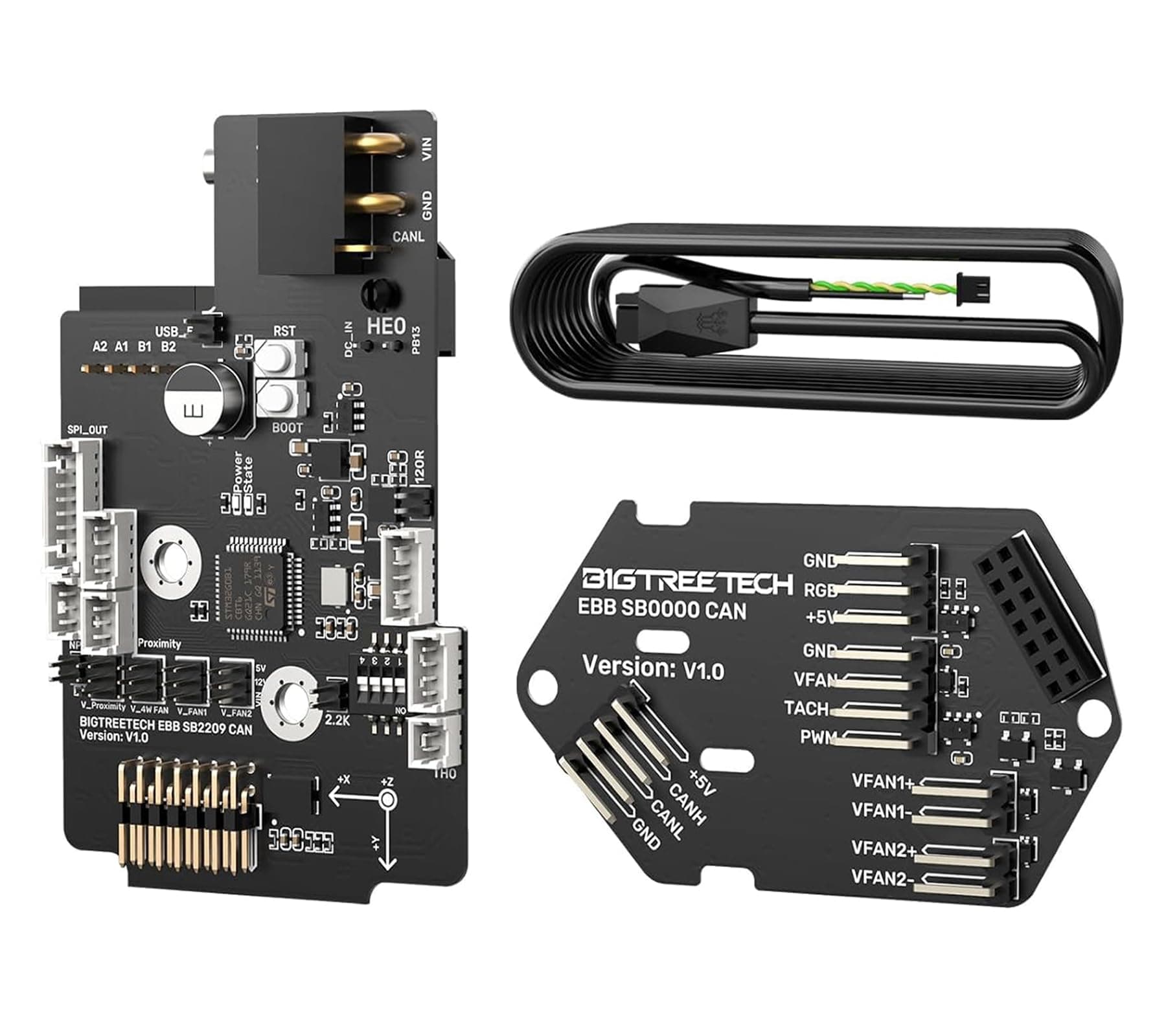 BIGTREETECH EBB SB2209 CAN with Pre-Crimped 30-Pin Wire NTC 100K Thermistor for Voron StealthBurner 3D Printer Parts Hotend Klipper CanBus Extruder HeadTool Max31865 Adapter Board