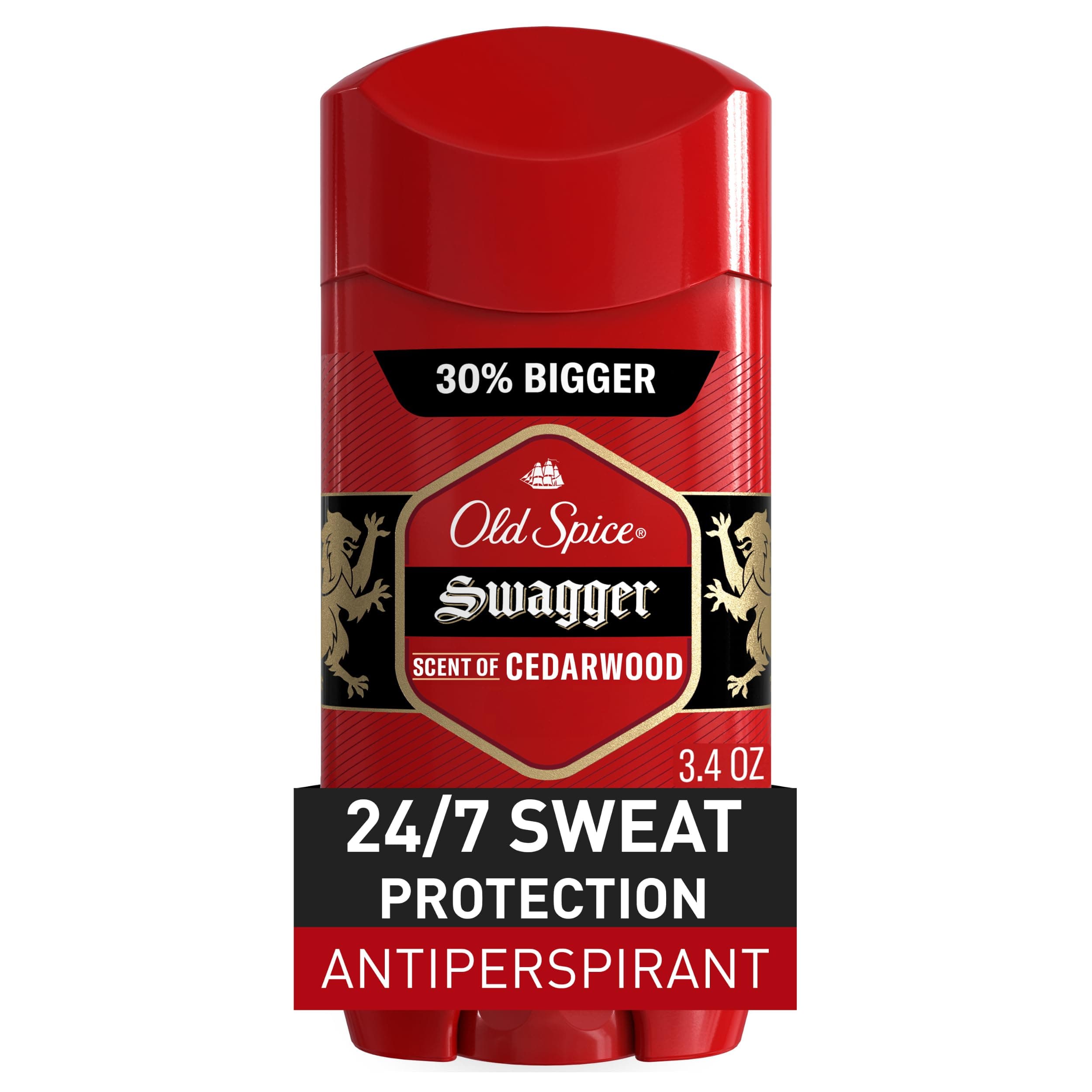 Swagger Red Zone Antiperspirant Invisible Solid for Unisex - 3.4 oz Deodorant Stick