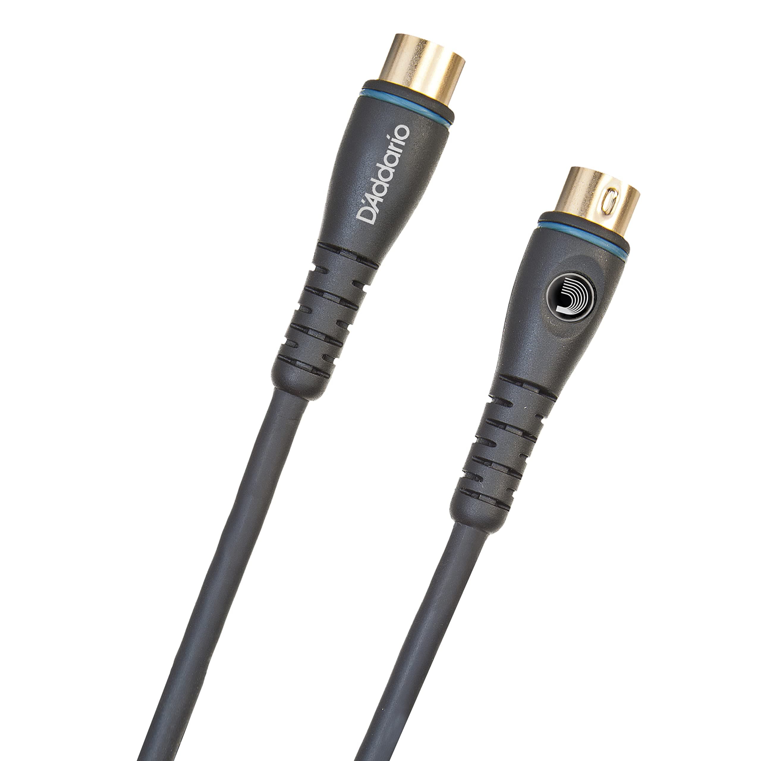 Planet Waves D'Addario Midi Cable - Shielded for Noise Reduction - Great for Phantom Power - Gold Plated Plug - 20 Feet/7.62 Meters - 1 Pack