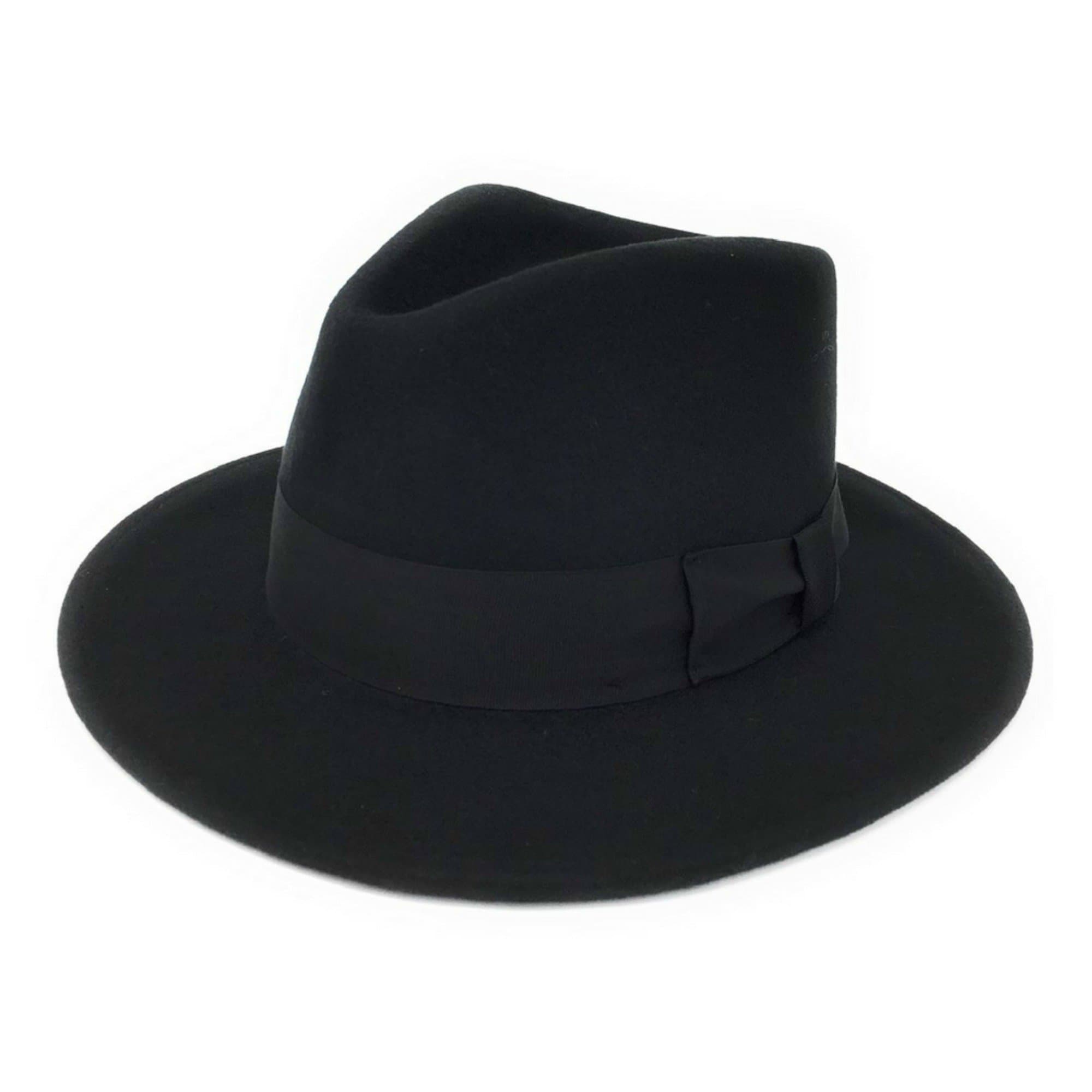 Cotswold Country HatsMens Handmade Wool Felt Indiana Style Crushable Fedora Hat - Small, Medium, Large, XL, 2XL. Fabric Protector Treated - Indy