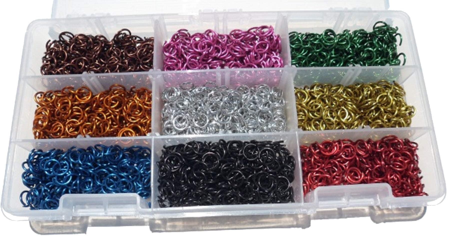 Jeweler Starter Kit Jump Rings Anodized Aluminum 1/4 18g American Chainmail