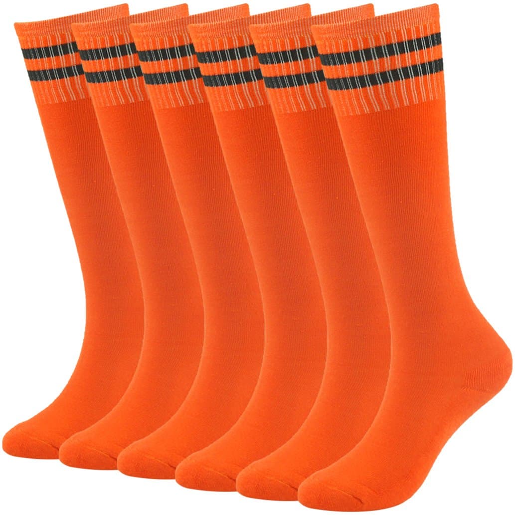 saillsen Soccer Socks Youth Kids Long Tube Football Baseball Socks Cushioned Team Socks 2/6 Pack