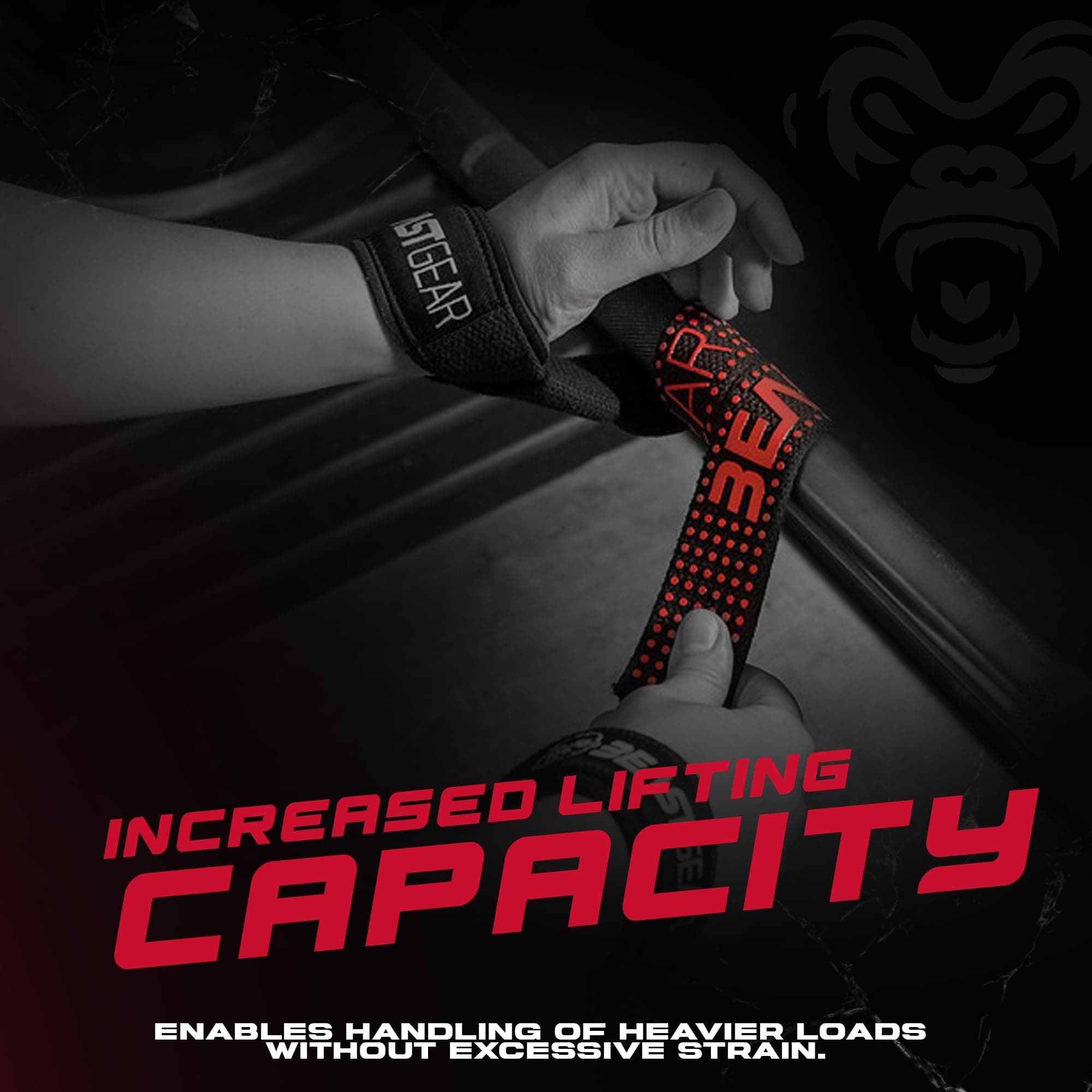 Beast Gear Weight lifting Straps - Lifting Straps for Weightlifting, Wrist Weight Straps for Men, Women, Padded Neoprene Deadlift Straps with Advanced Gel Flex Grips, Non Slip for Bodybuilding