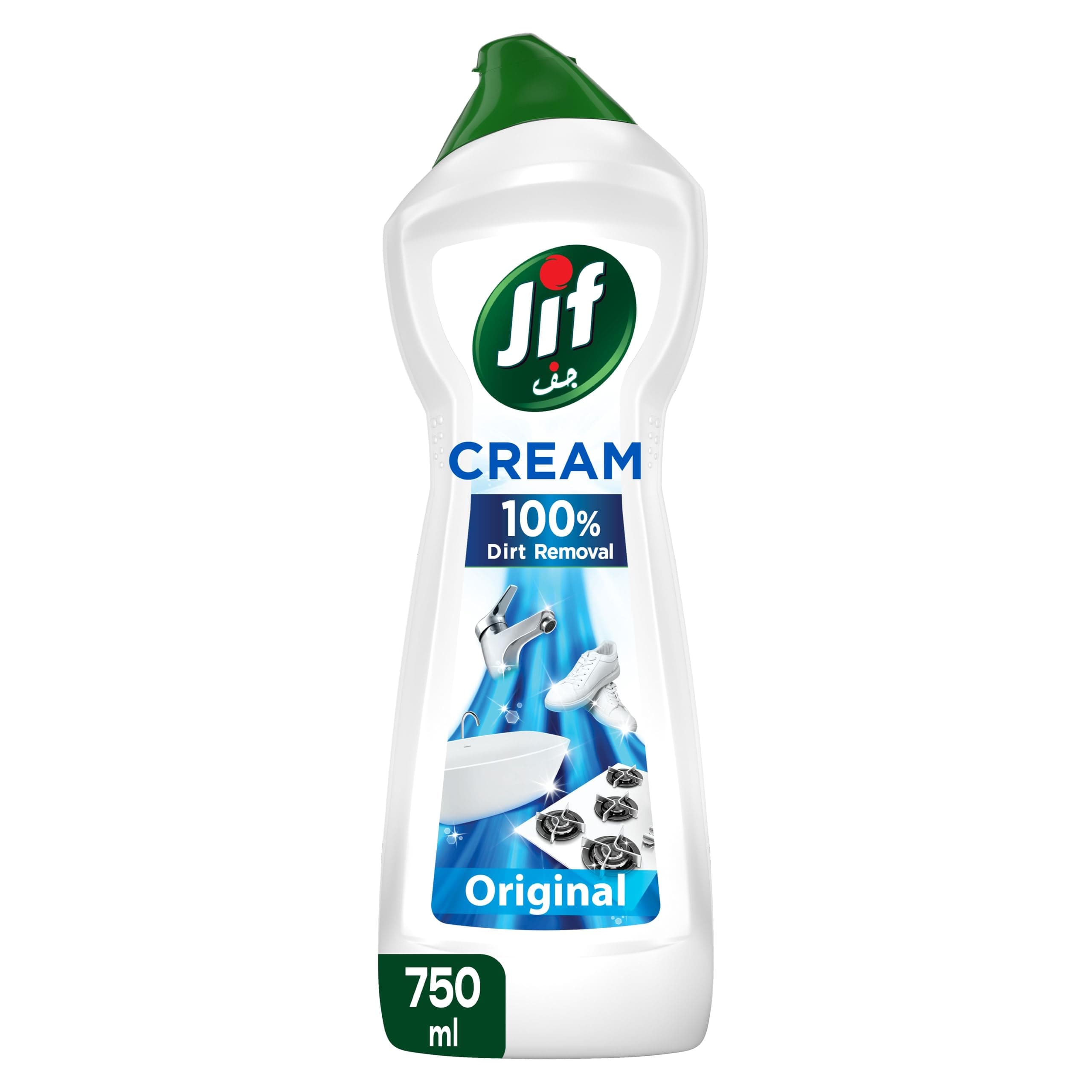 JIF Multipurpose Cream Cleaner, Original, 100% Dirt Removal, 750ml