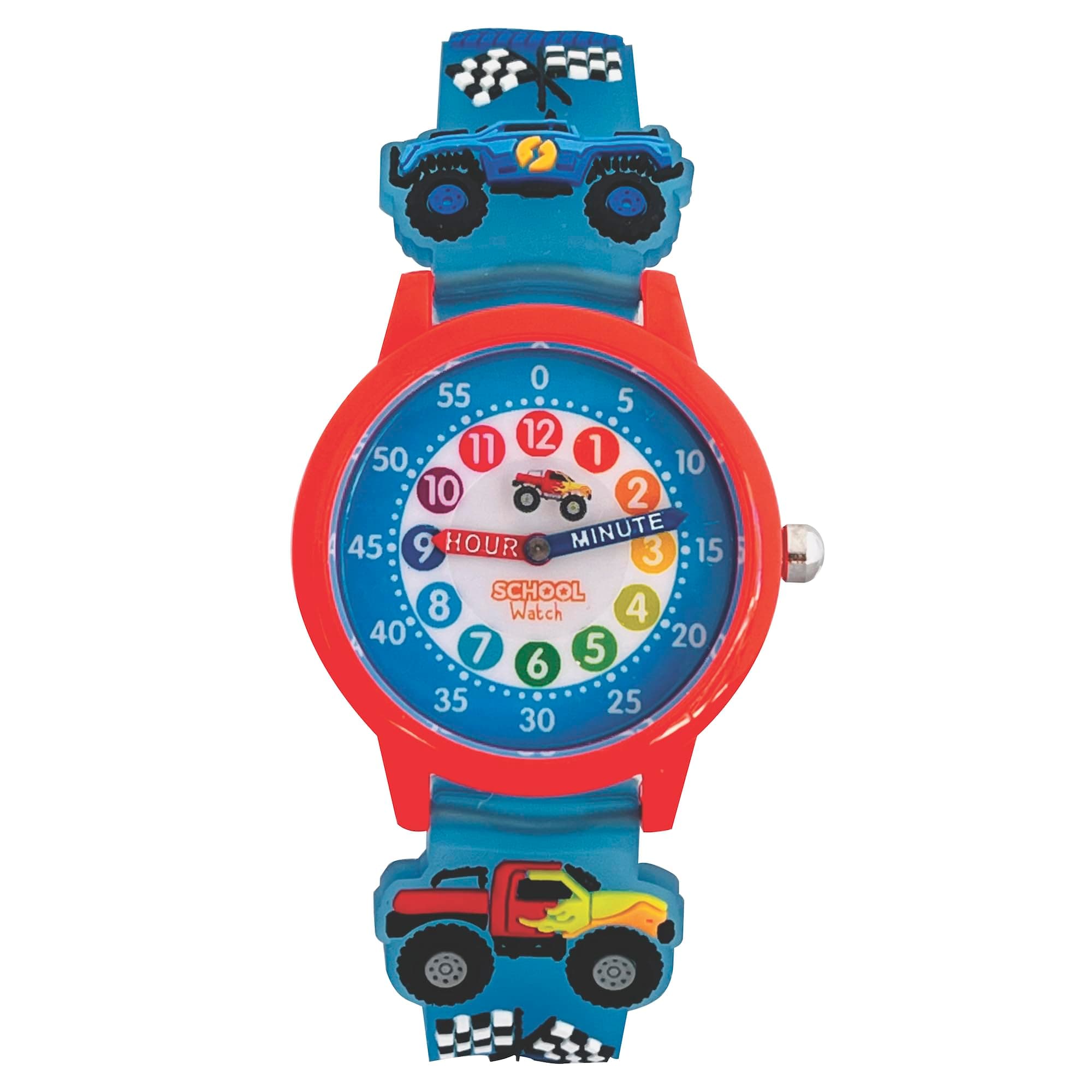 Time Teacher Color Watch - Unicorn, Butterflies and Kitty - Analog First Watch - Easy-to-Read Dial - Hypoallergenic 3D Band for Kids, Children and Girls