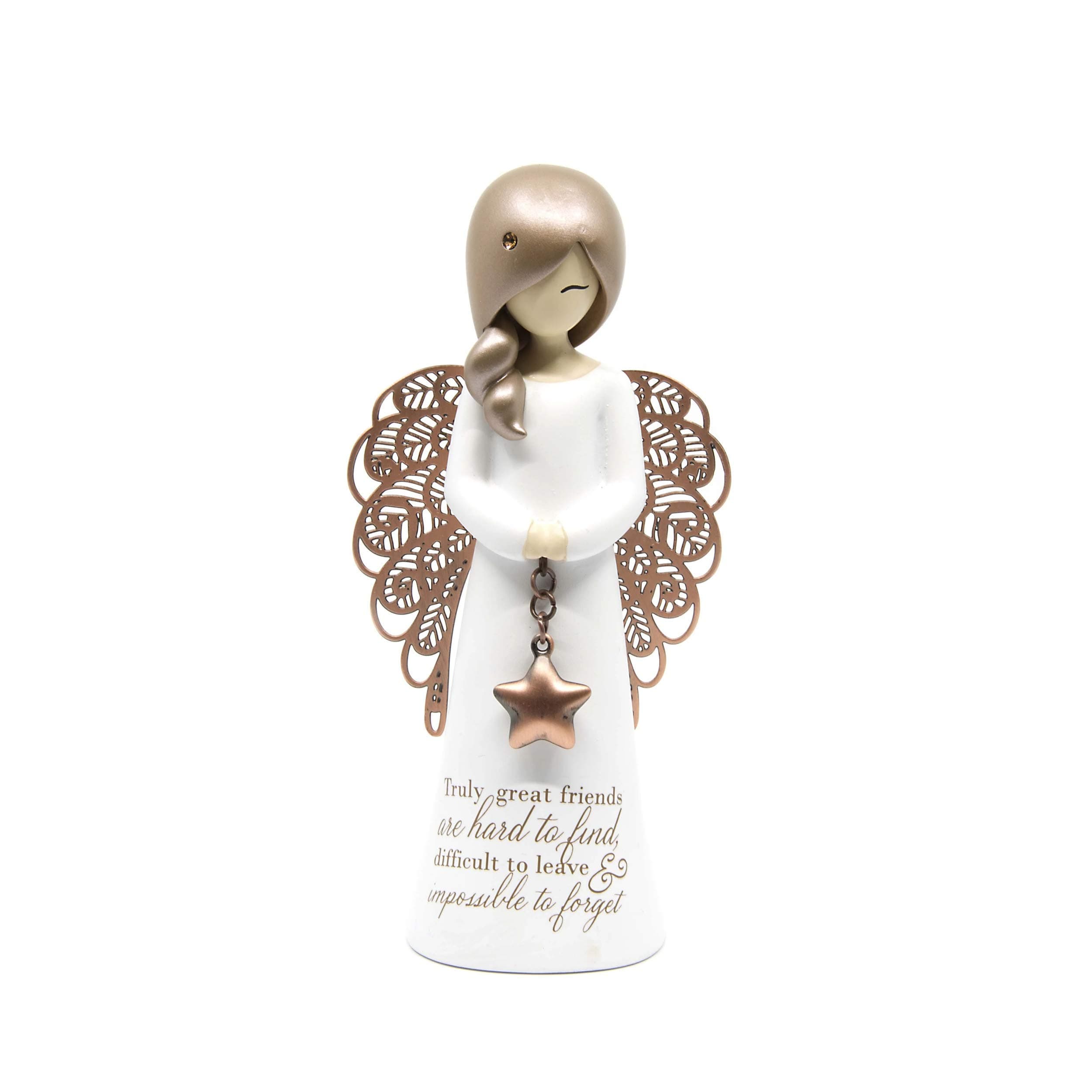 'Truly Great Friends Are Hard To Find, Difficult To Leave & Impossible To Forget' Angel Figurine Ornament