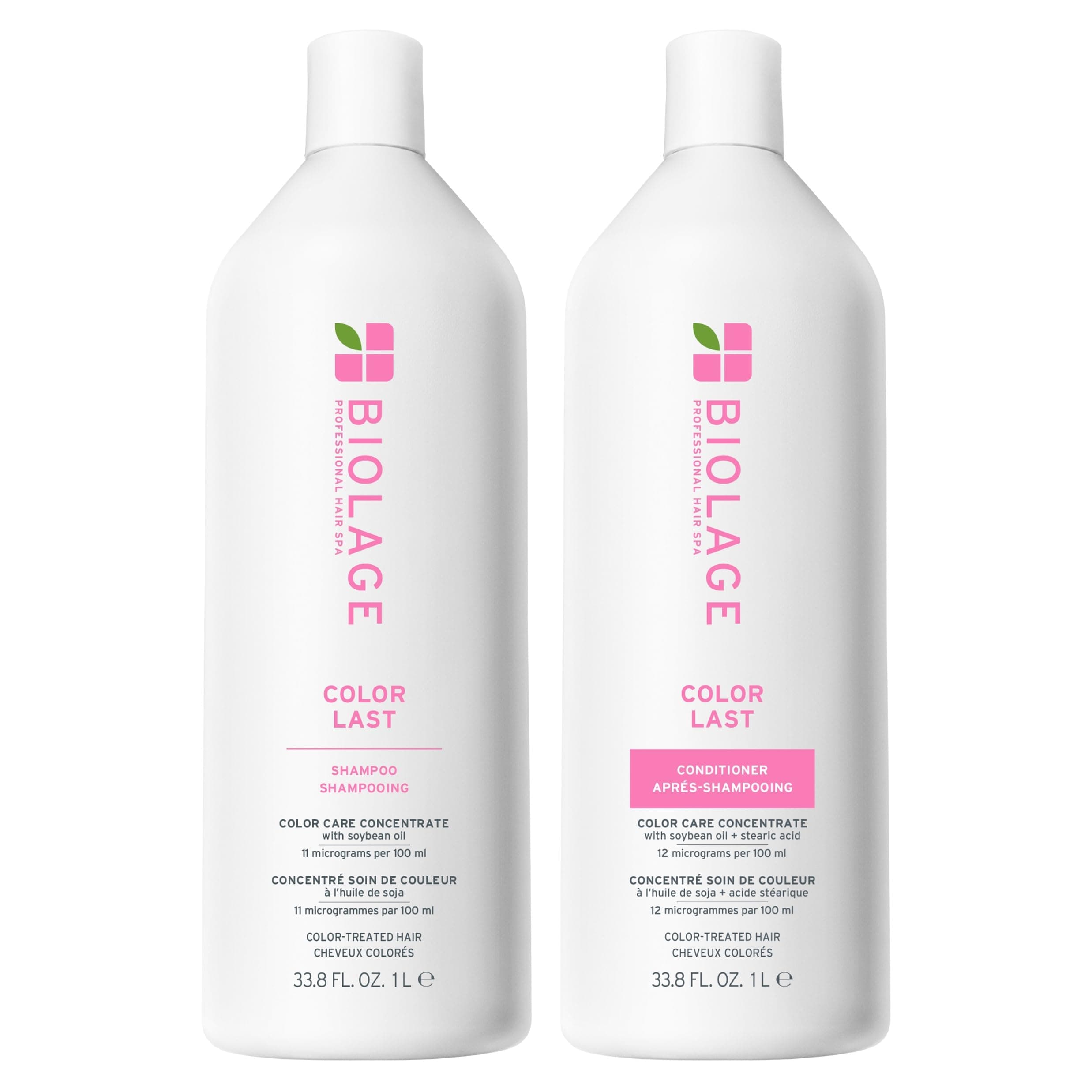 Color Last Shampoo & Conditioner Set - Helps Protect and Maintain Color-Treated Hair, Hydrates and Adds Shine, Paraben & Silicone-Free, Vegan