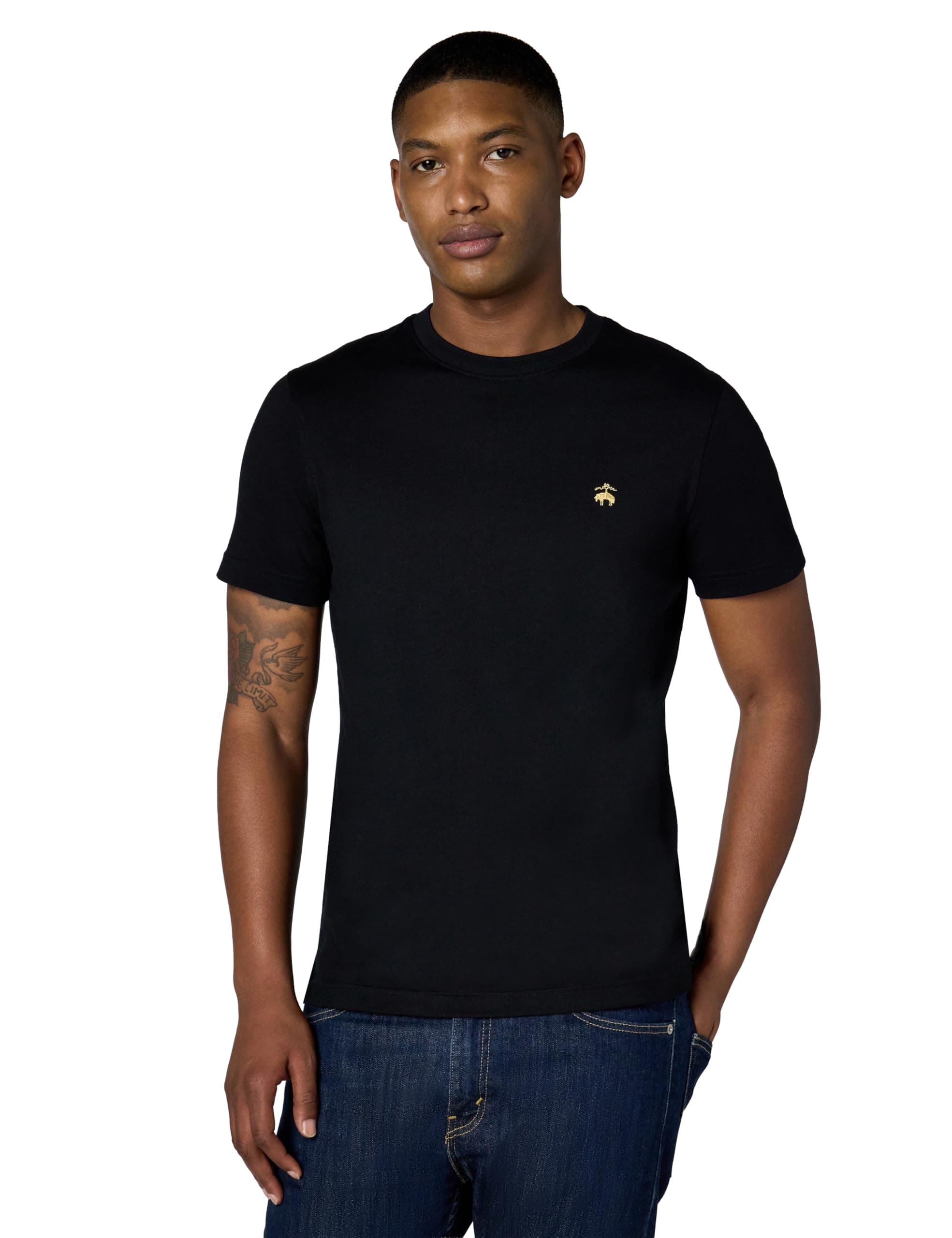 Men's Short Sleeve Cotton Crewneck Logo T-Shirt