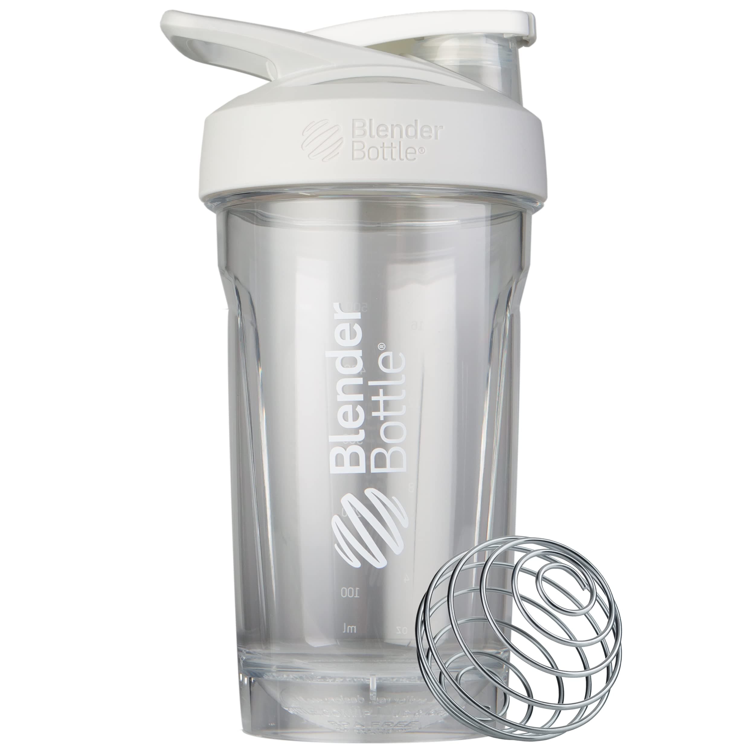 BlenderBottle 【Japan Official Product】 Mixer Shaker Bottle Strada Tritan 24-Ounce (710ml) White BBSTT24 WH