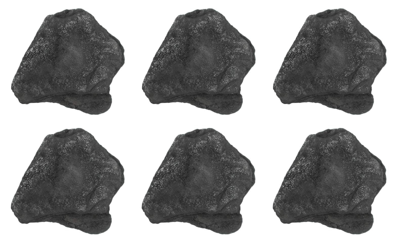 6PK Raw Anthracite Coal, Metamorphic Rock Specimens - Approx. 1" - Geologist Selected & Hand Processed - Great for Science Classrooms - Class Pack